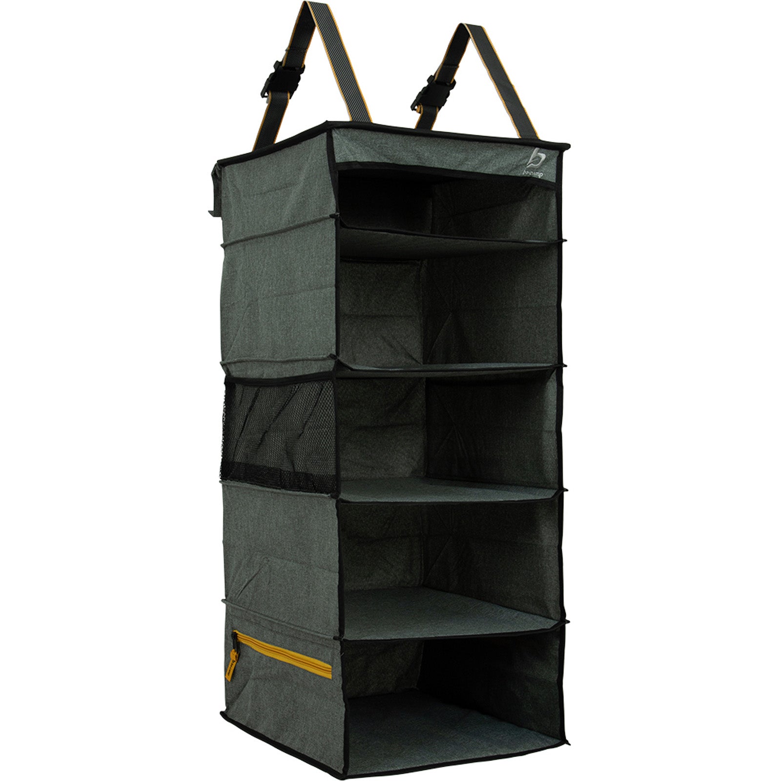 BO-CAMP Hanging Shelf Organizer Westlawn 5-Compartment Tent Door Shelf Camping Storage