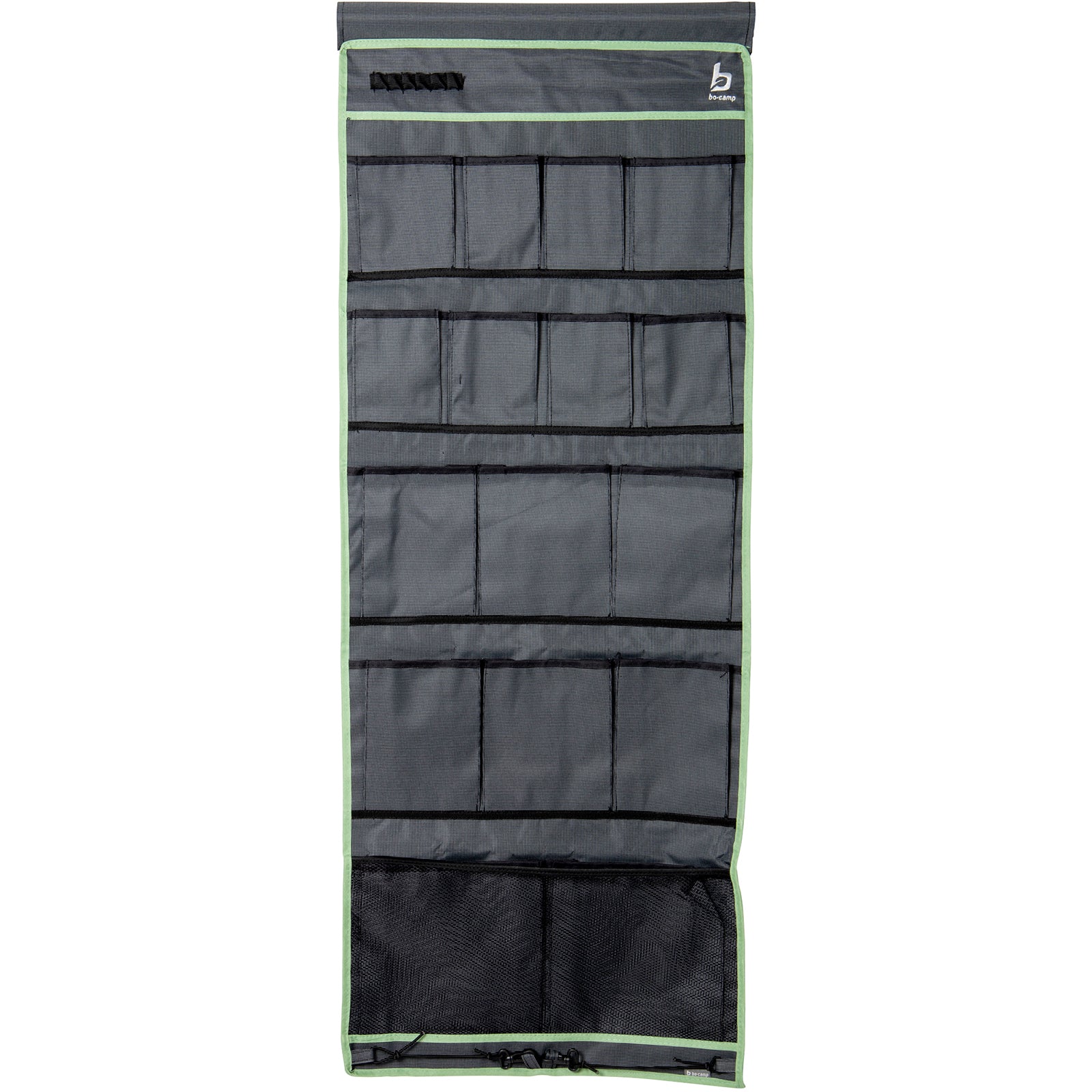 BO-CAMP Hanging Shelf 16 Compartments Tent Organizer Door Shelf Camping Hanging Storage
