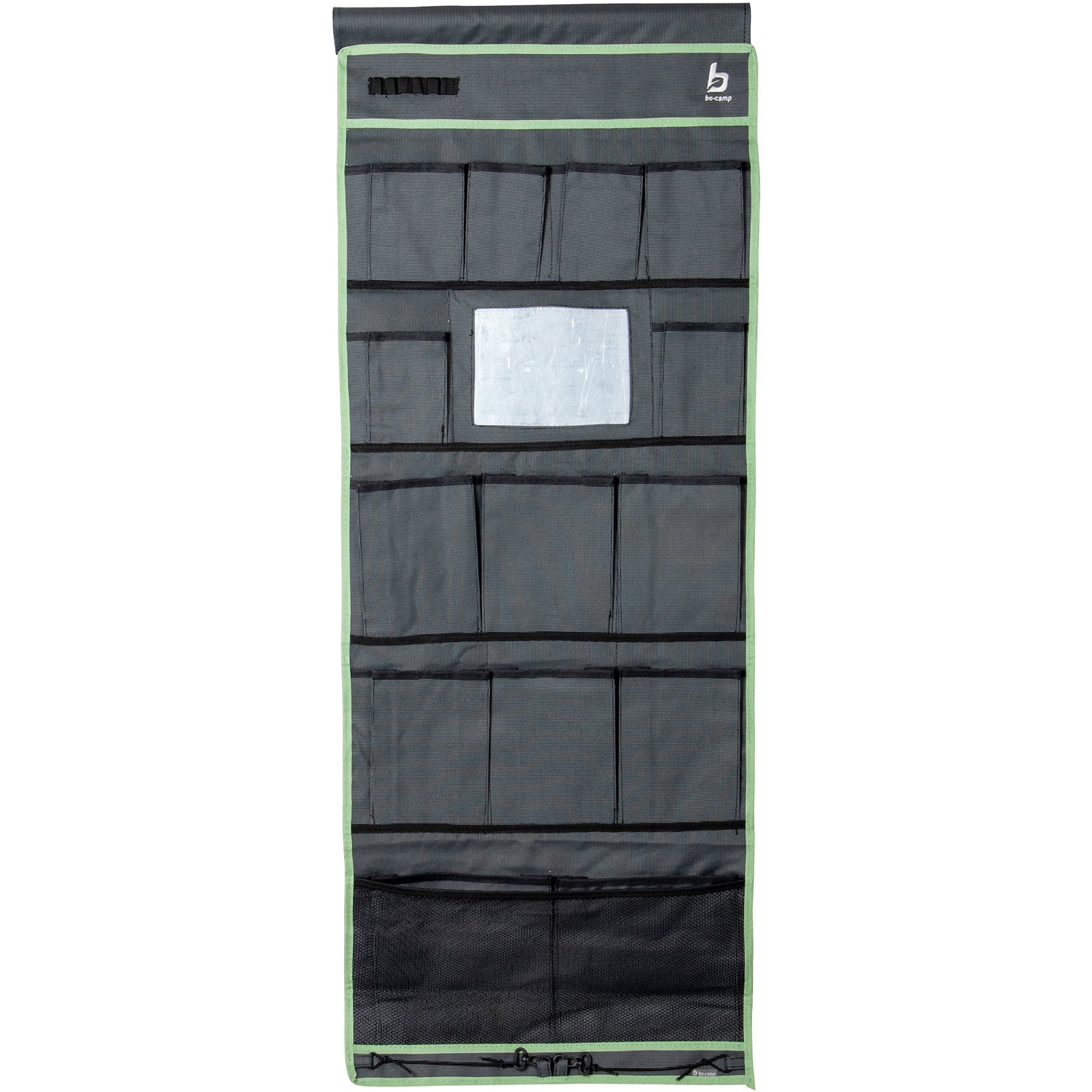 BO-CAMP Hanging Shelf 14 Compartments Tent Organizer Door Shelf Camping Hanging Storage