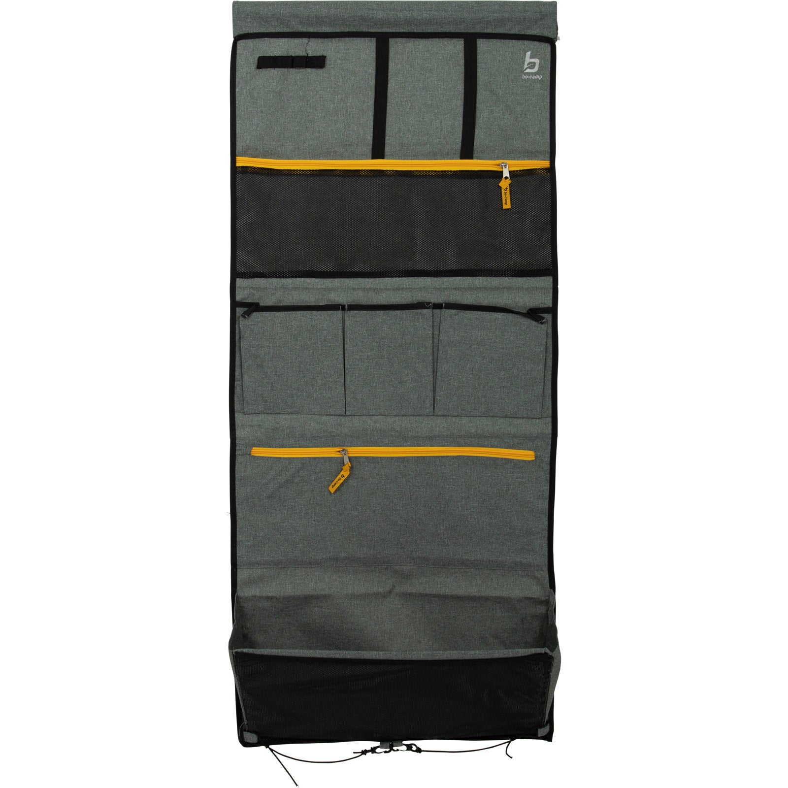 BO-CAMP Hanging Shelf Organizer Overton 7-Compartment Tent Door Shelf Camping Storage