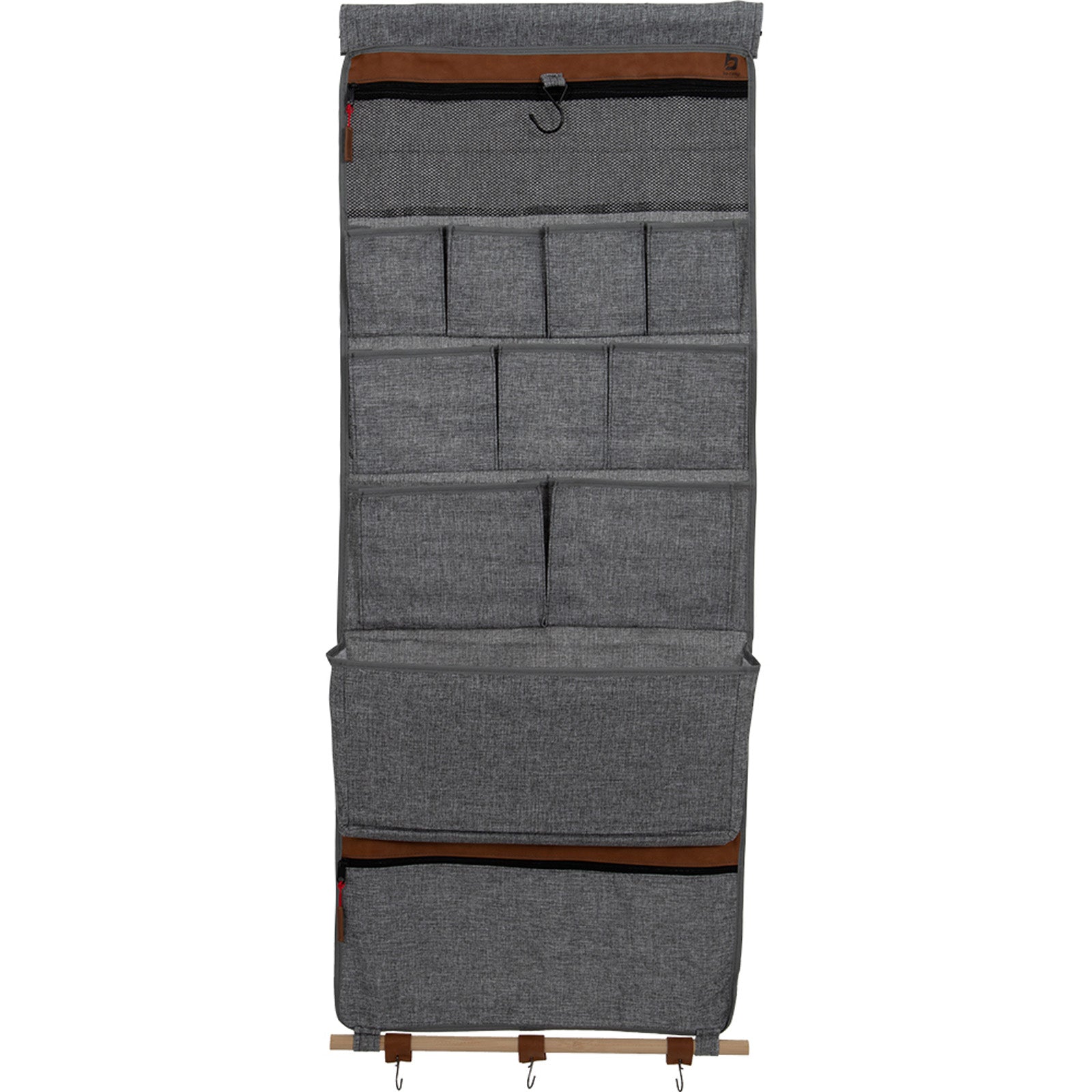 BO-CAMP Hanging Shelf Organizer Mathew 14-Compartment Tent Door Shelf Camping Storage