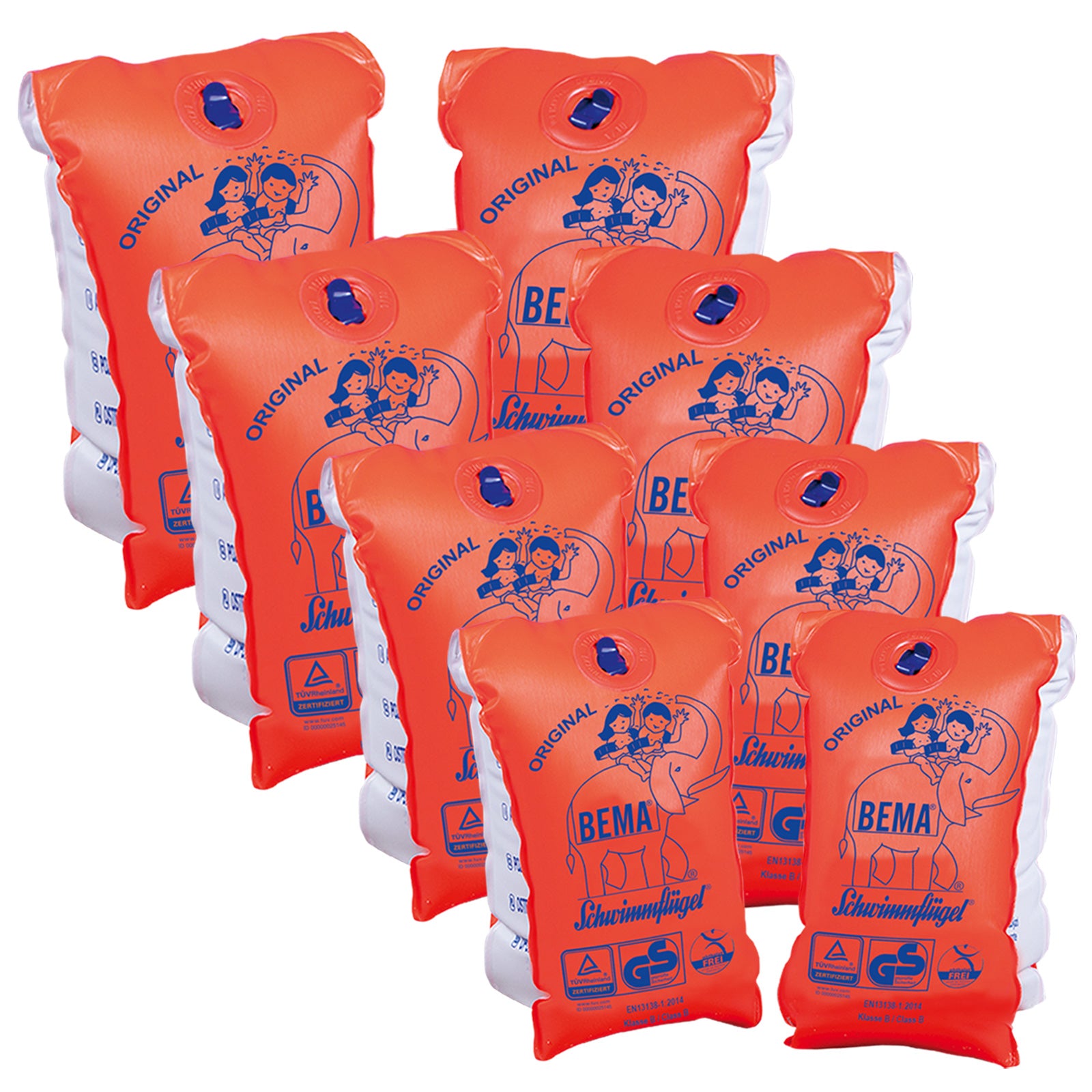 BEMA® Kinder Schwimmflügel - Doppelkammer Schwimmärmel Kleinkind Baby Lern Hilfe