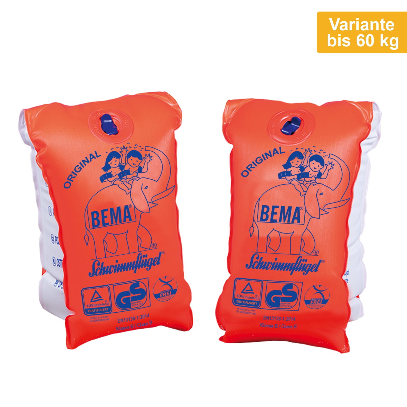 BEMA® Kinder Schwimmflügel - Doppelkammer Schwimmärmel Kleinkind Baby Lern Hilfe