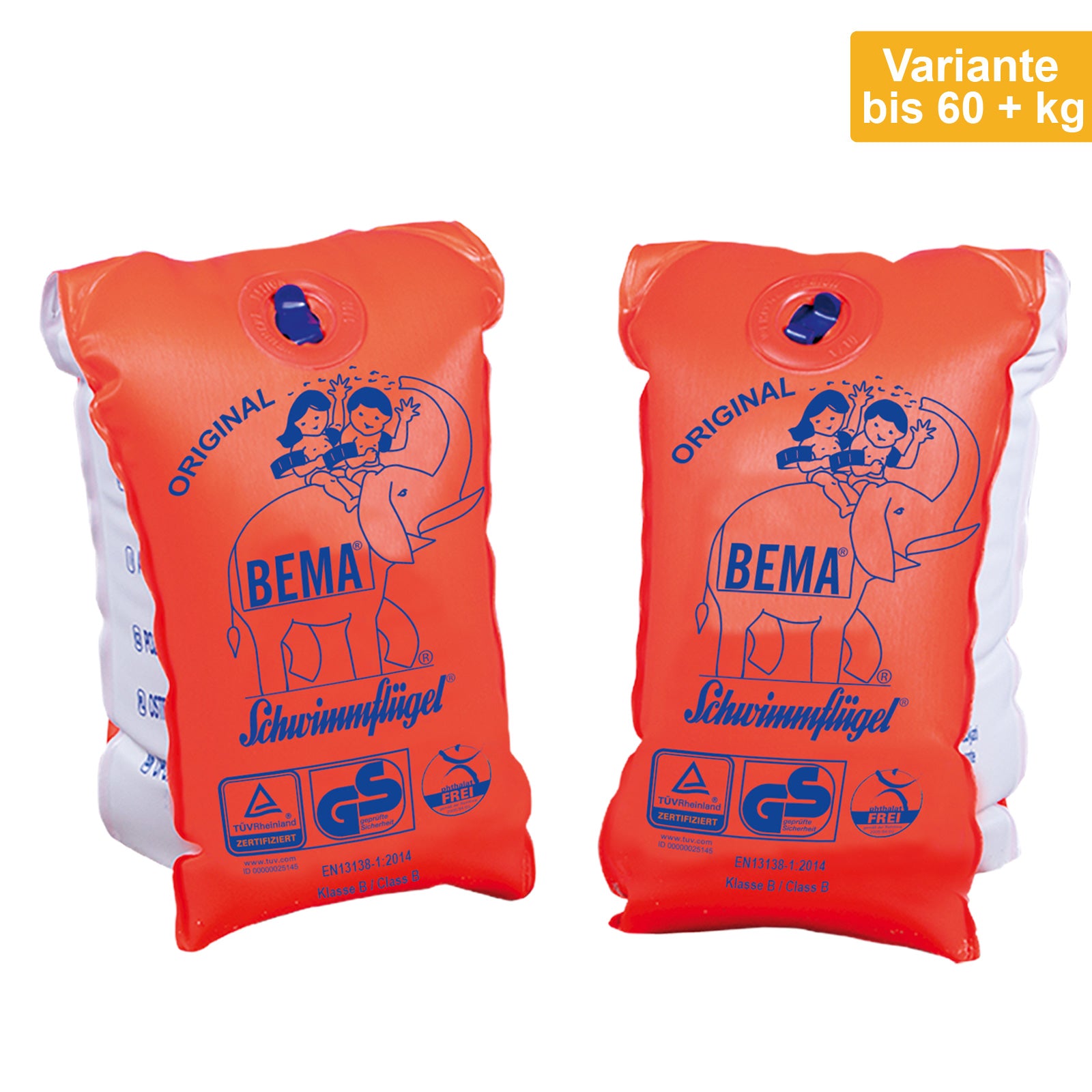 BEMA® Kinder Schwimmflügel - Doppelkammer Schwimmärmel Kleinkind Baby Lern Hilfe