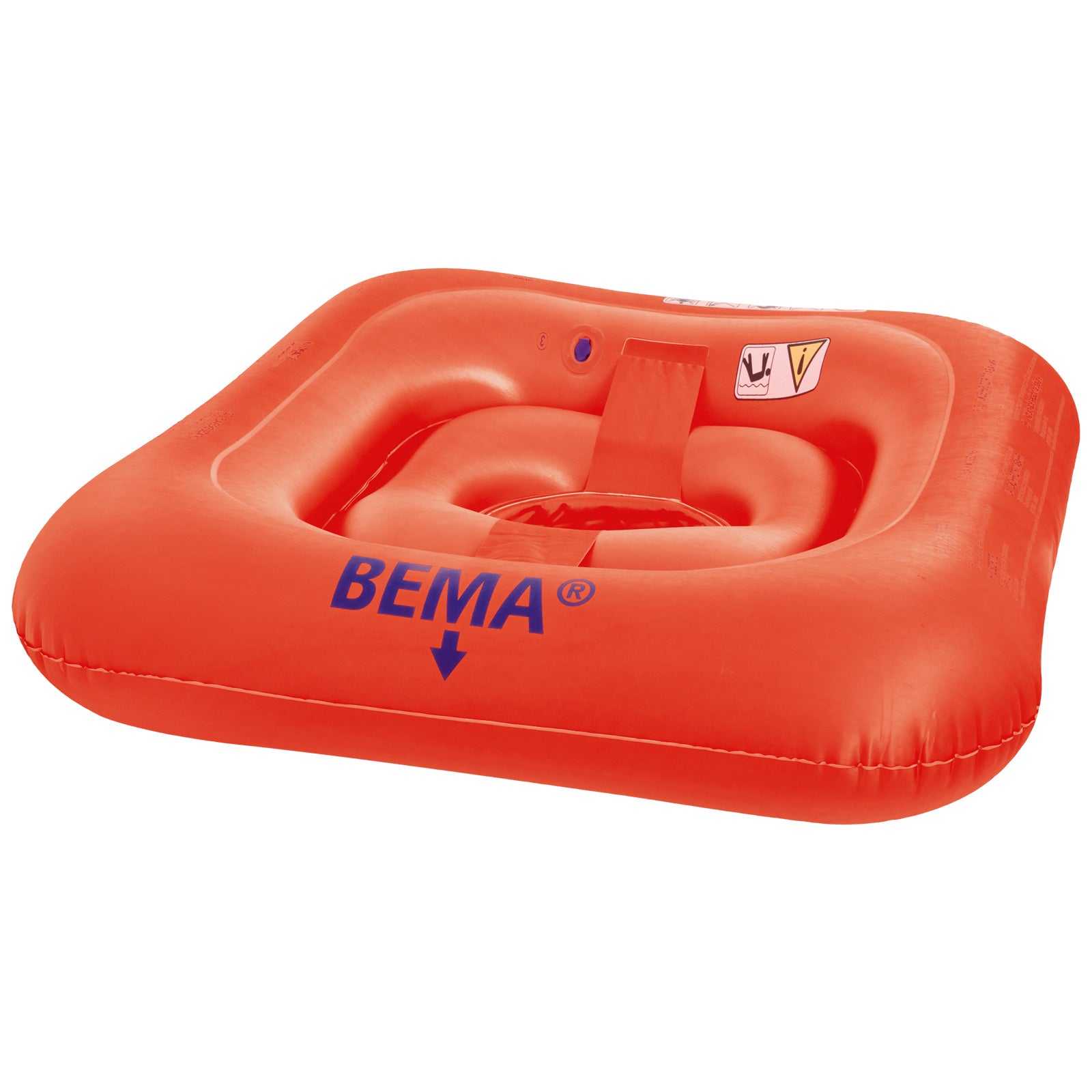 BEMA® Baby Swimming Seat Orange - Children's Learning Aid Toddler Bathing Swimming Ring
