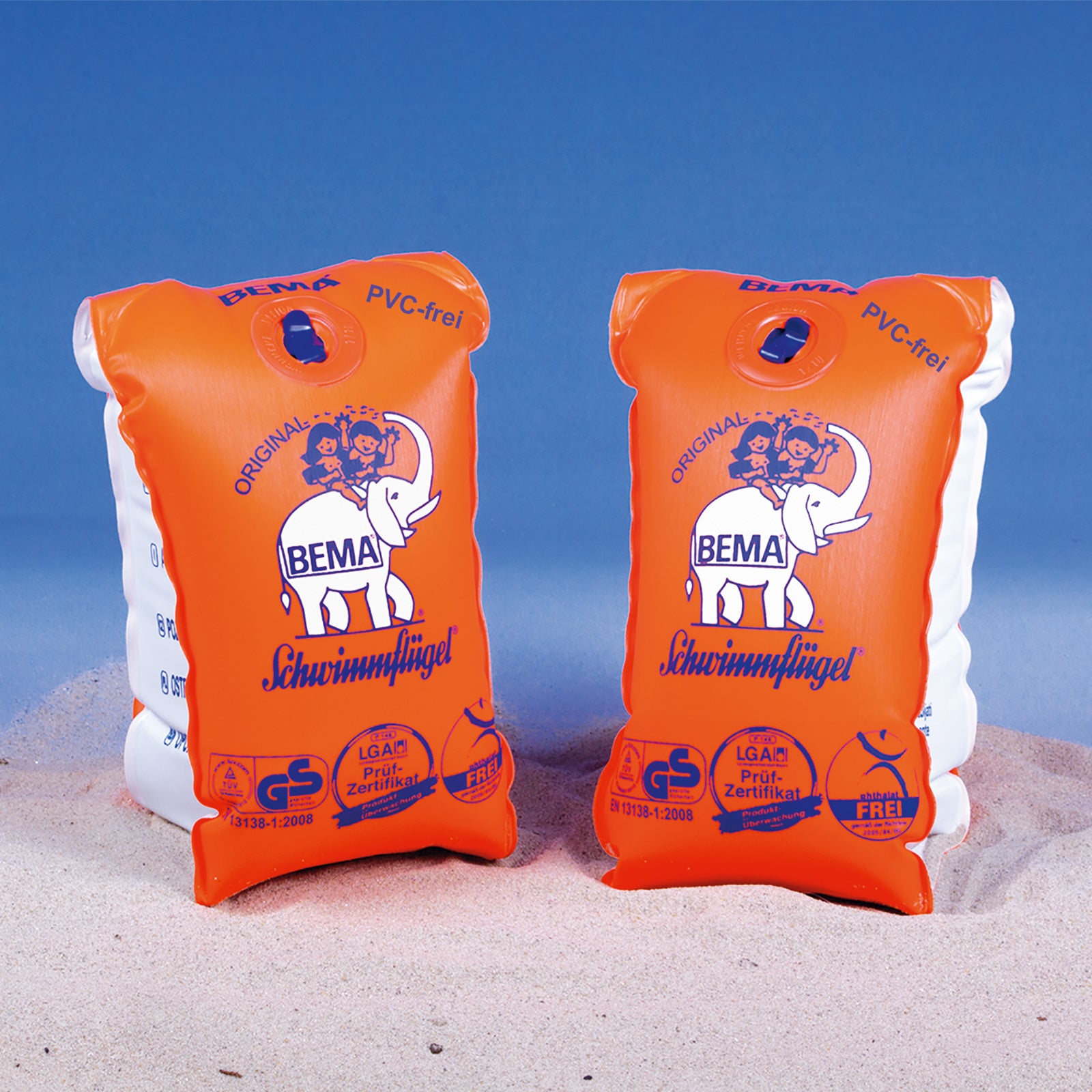 Brassards de natation pour enfants BEMA®WFF - Manchons d'aide à la natation à double chambre sans PVC