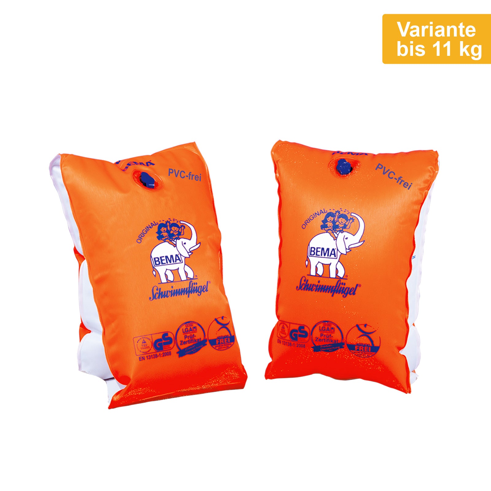 Brassards de natation pour enfants BEMA®WFF - Manchons d'aide à la natation à double chambre sans PVC