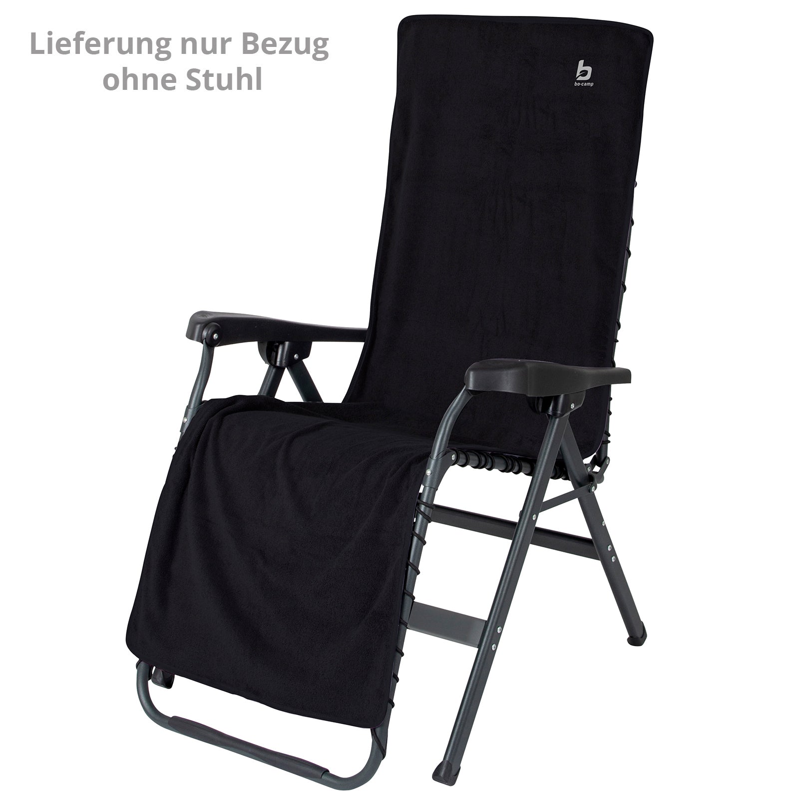 Coussin de siège en tissu éponge BO-CAMP, housse de coussin à dossier haut, chaise pliante de camping de jardin