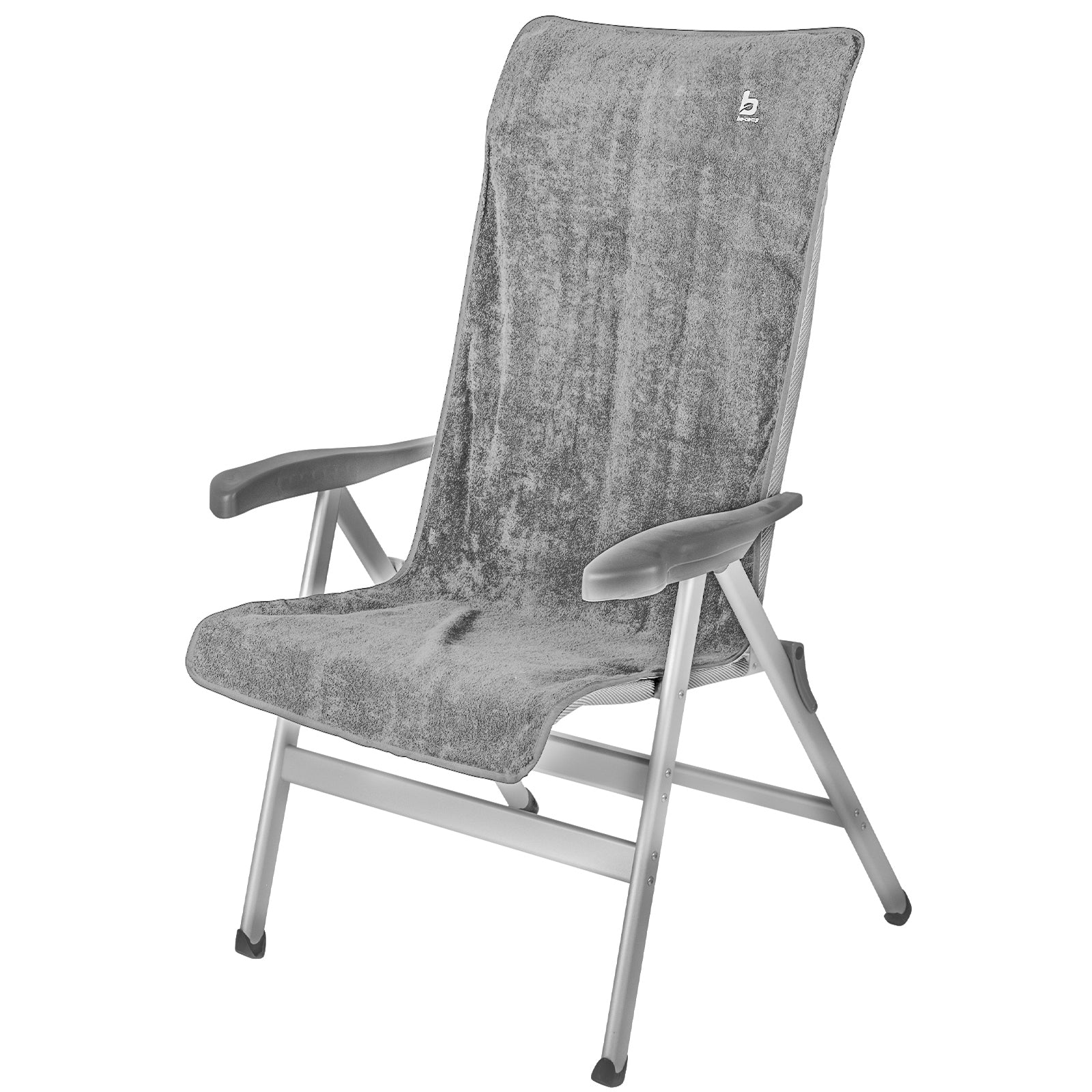BO-CAMP Frottee Sitz Auflage Hochlehner Kissen Bezug Garten Camping Klapp Stuhl