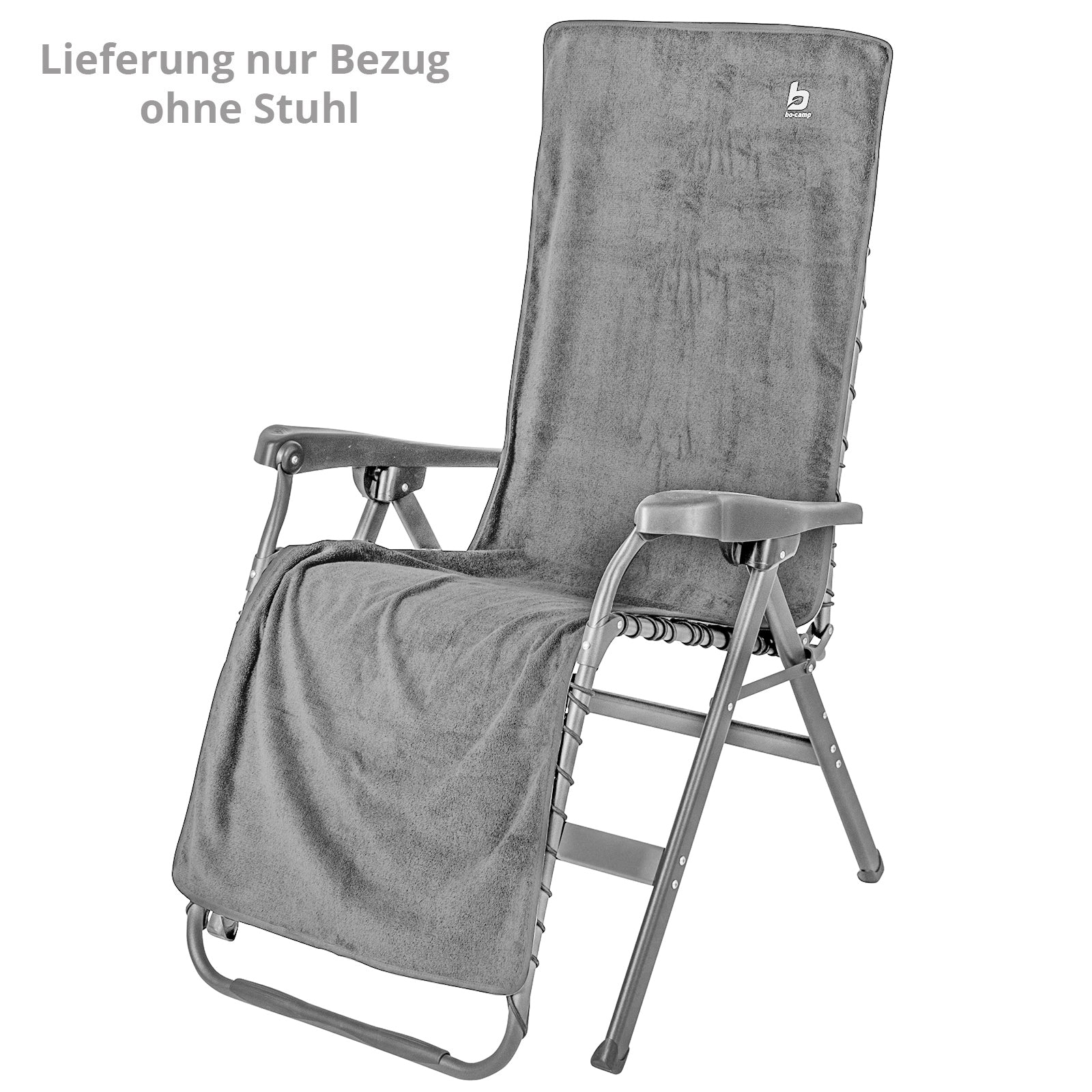 Coussin de siège en tissu éponge BO-CAMP, housse de coussin à dossier haut, chaise pliante de camping de jardin