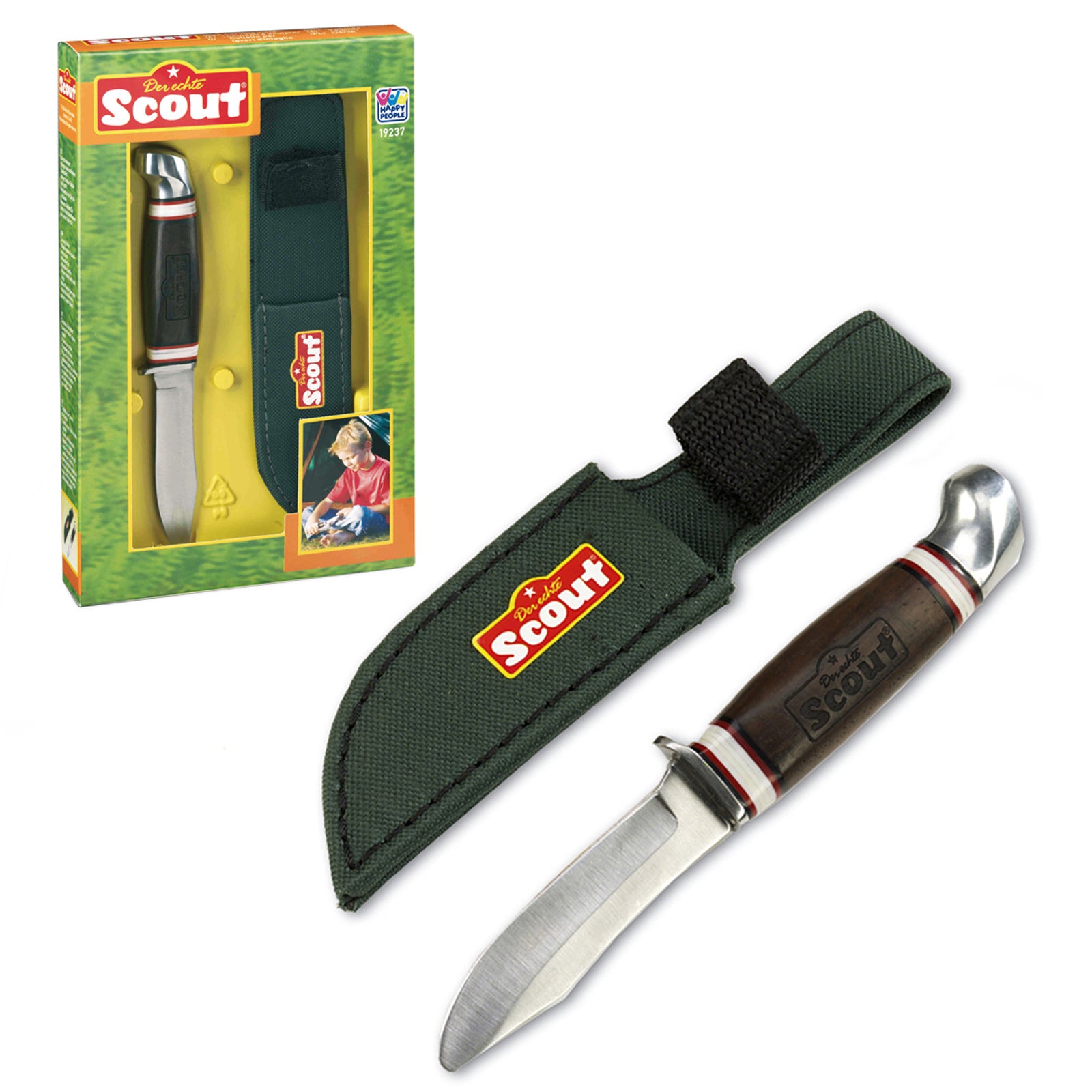 SCOUT children's knife - carving knife - children's pocket knife - children's knife & bag!