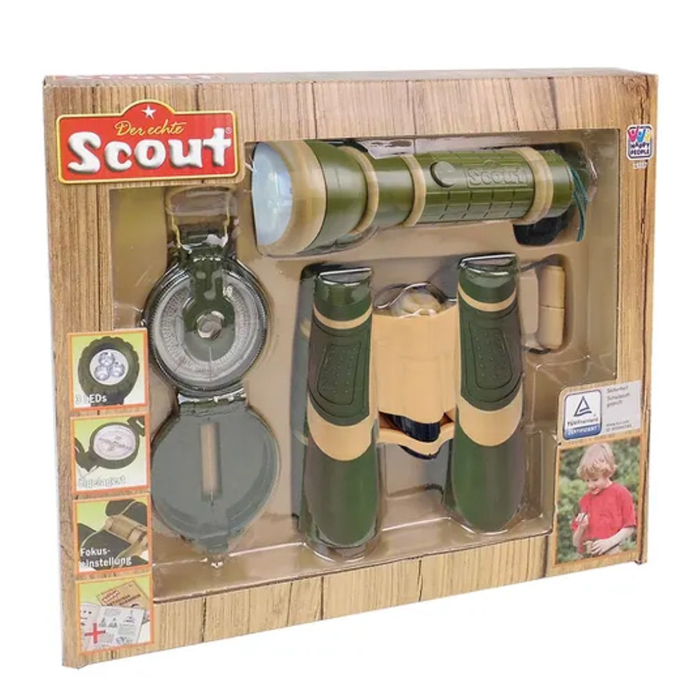 SCOUT Kinder Entdecker Set - Kompass -Taschenlampe -Fernglas -Kinderkompass TOP!