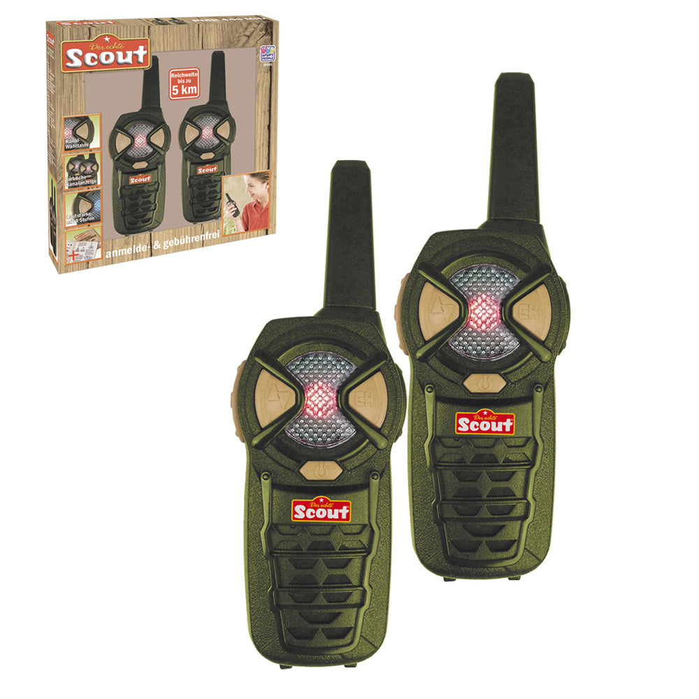 Radios portables pour enfants SCOUT PMR 446 MHz - Ensemble talkie-walkie - 2 x radios 5 km !
