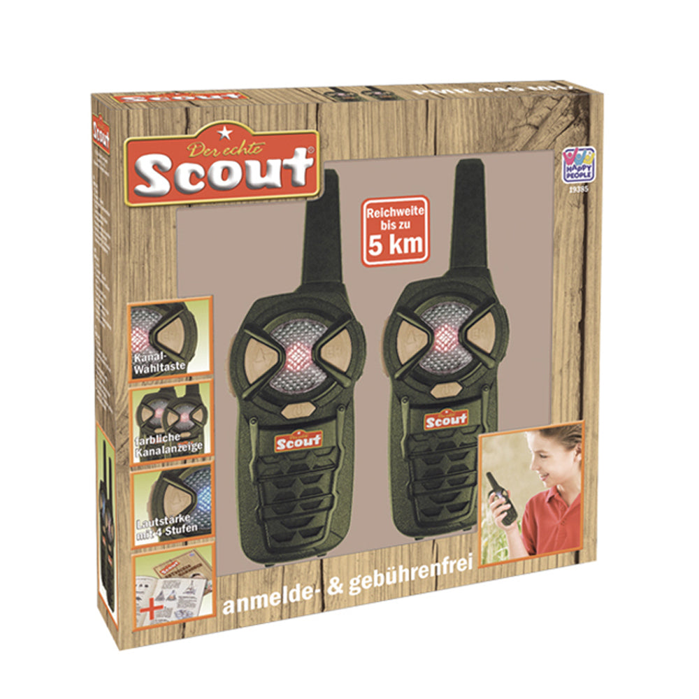 Radios portables pour enfants SCOUT PMR 446 MHz - Ensemble talkie-walkie - 2 x radios 5 km !