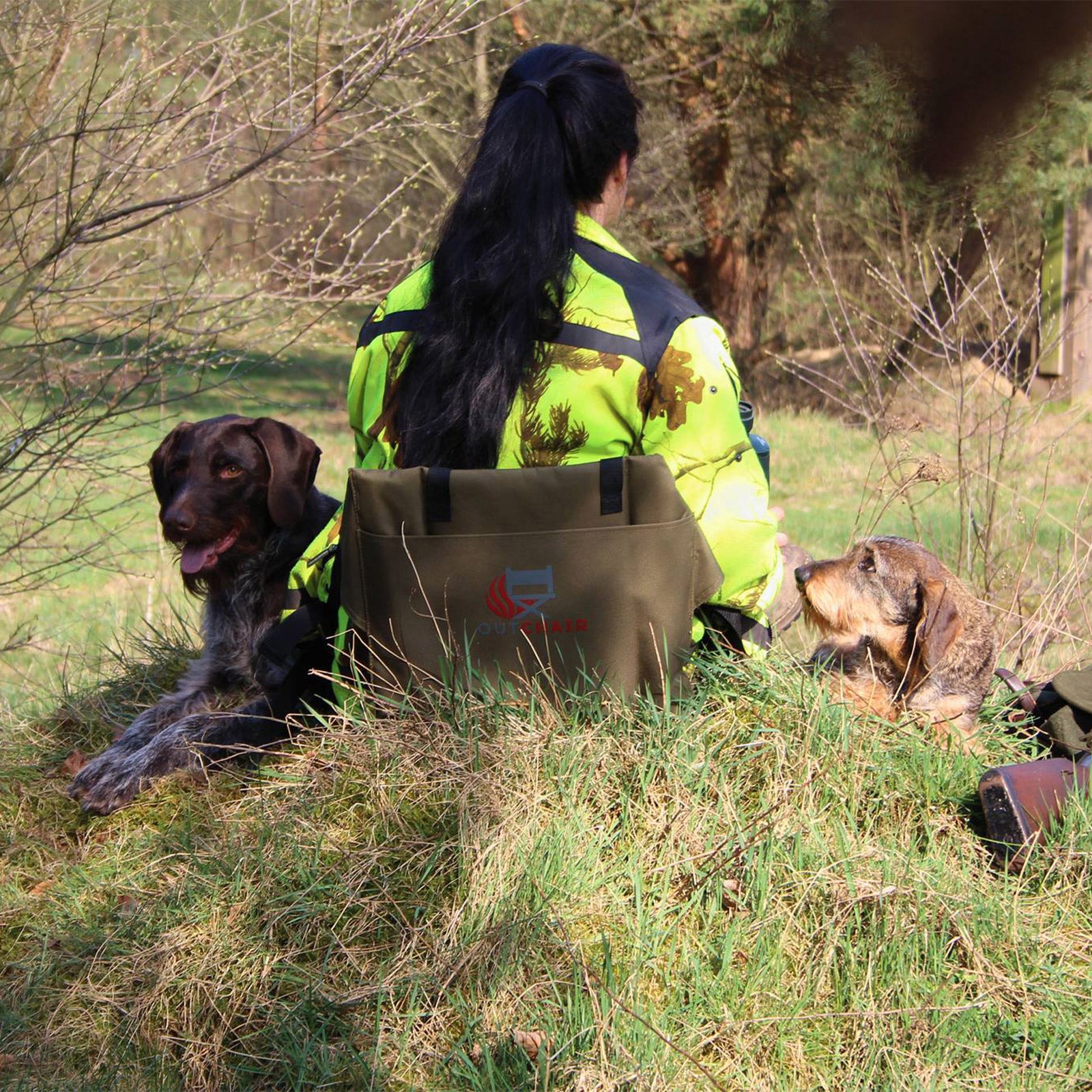 OUTCHAIR BackUp Thermo Seat Heating Pad Hunting Fishing Stadium Cushion Heatable Battery