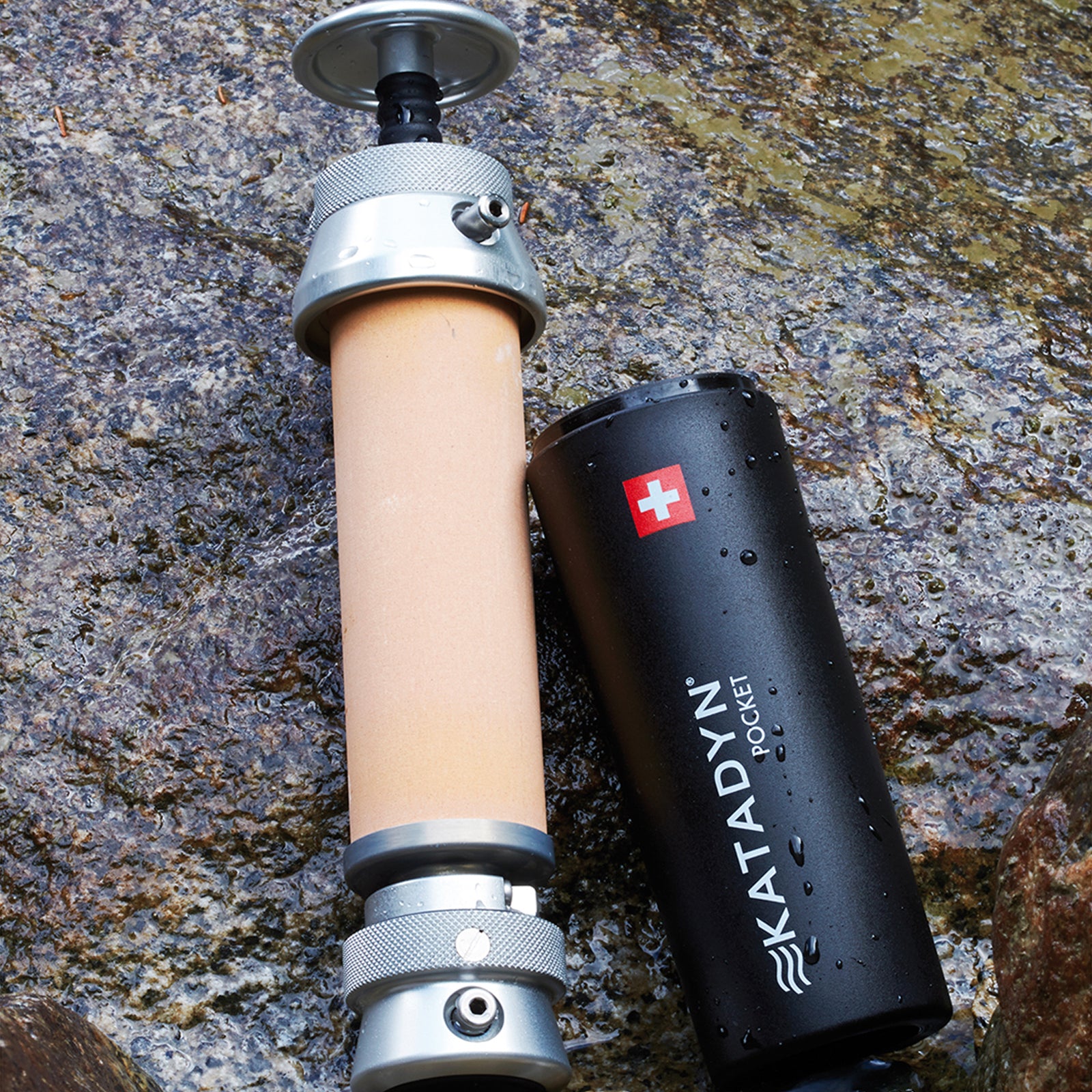 Filtre à eau KATADYN Pocket en céramique argentée, pompe à eau potable, filtre purificateur