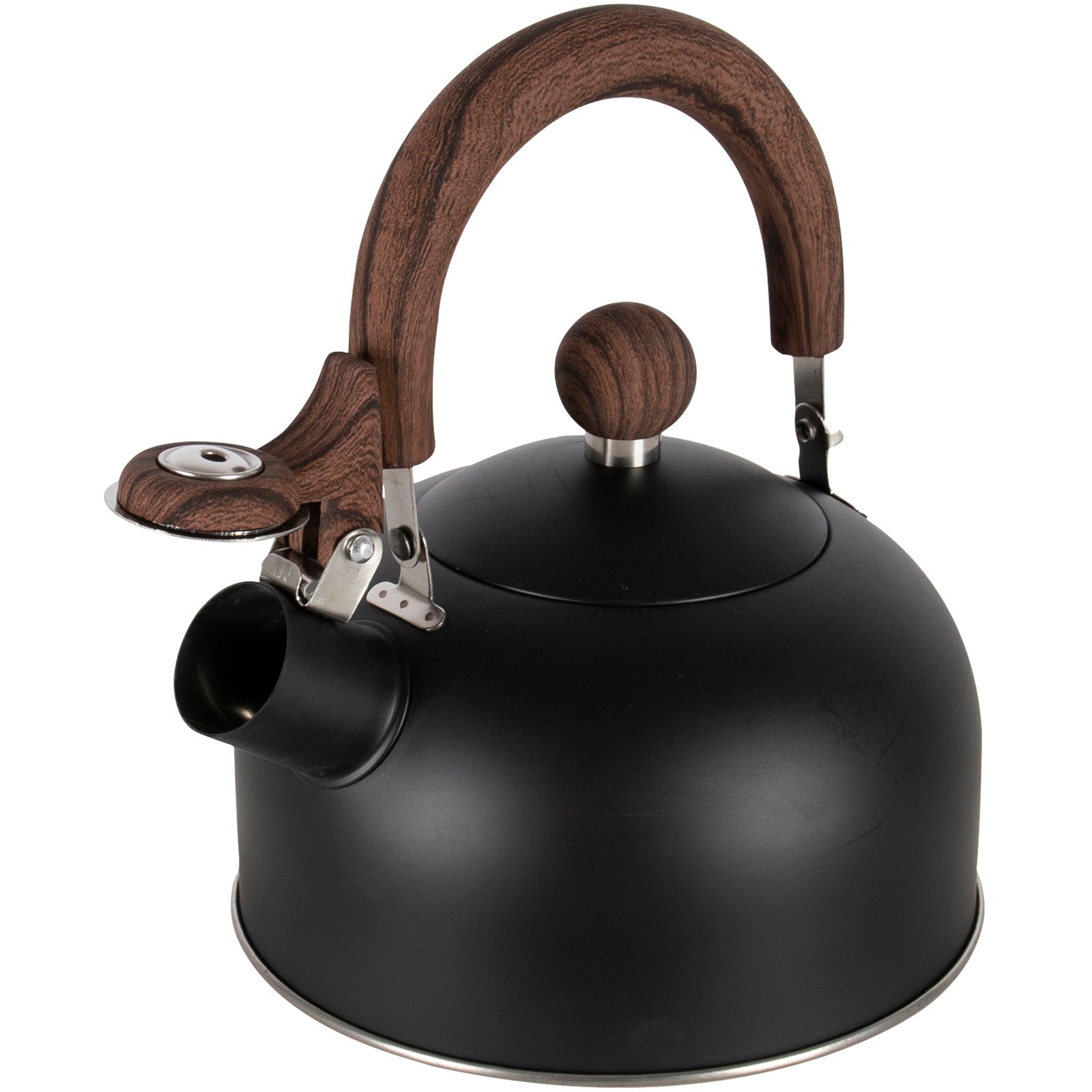 BO-CAMP Camping Kettle Pettygrove 1 Whistling Kettle Tea Kettle Stainless Steel 1.2L