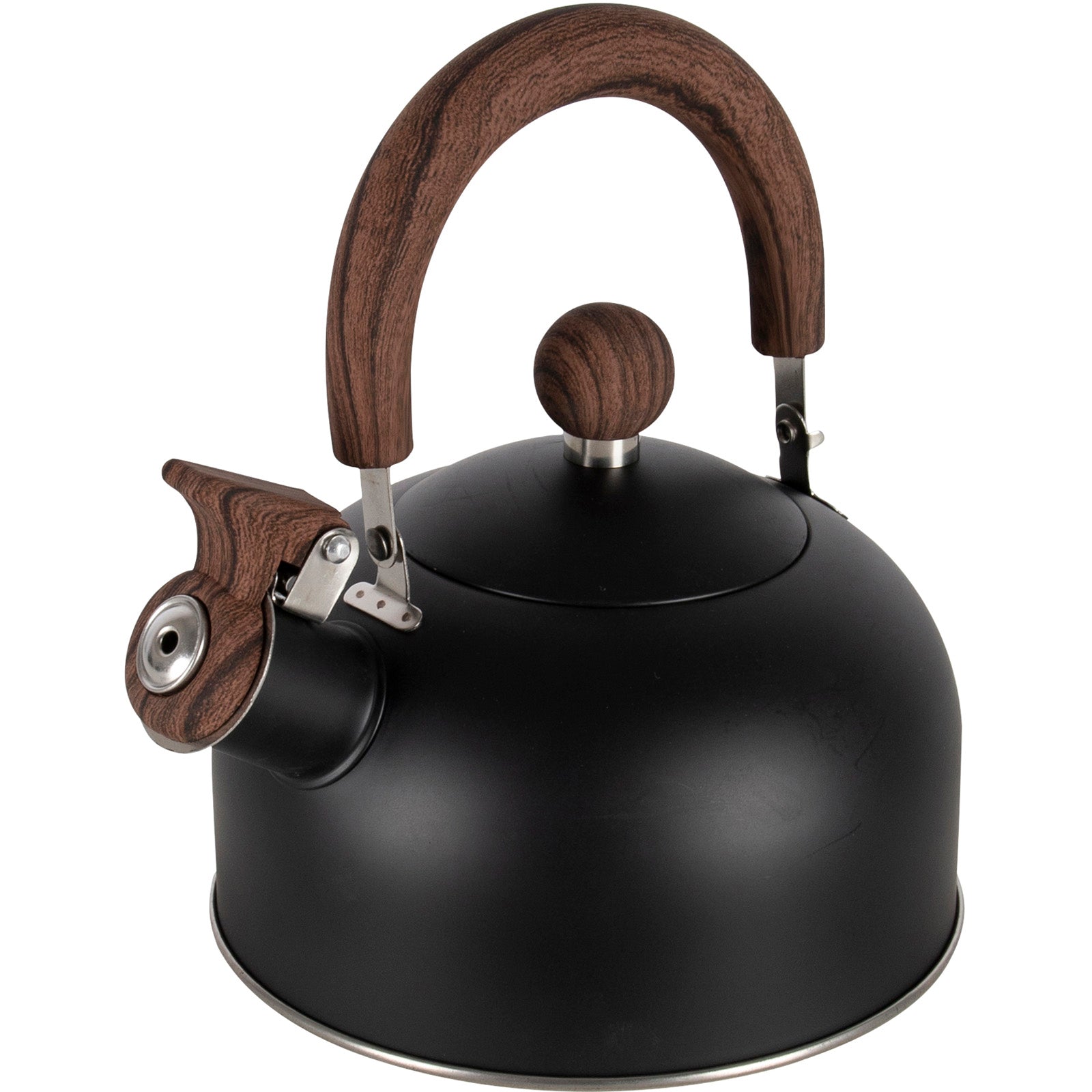 BO-CAMP Camping Kettle Pettygrove 1 Whistling Kettle Tea Kettle Stainless Steel 1.2L