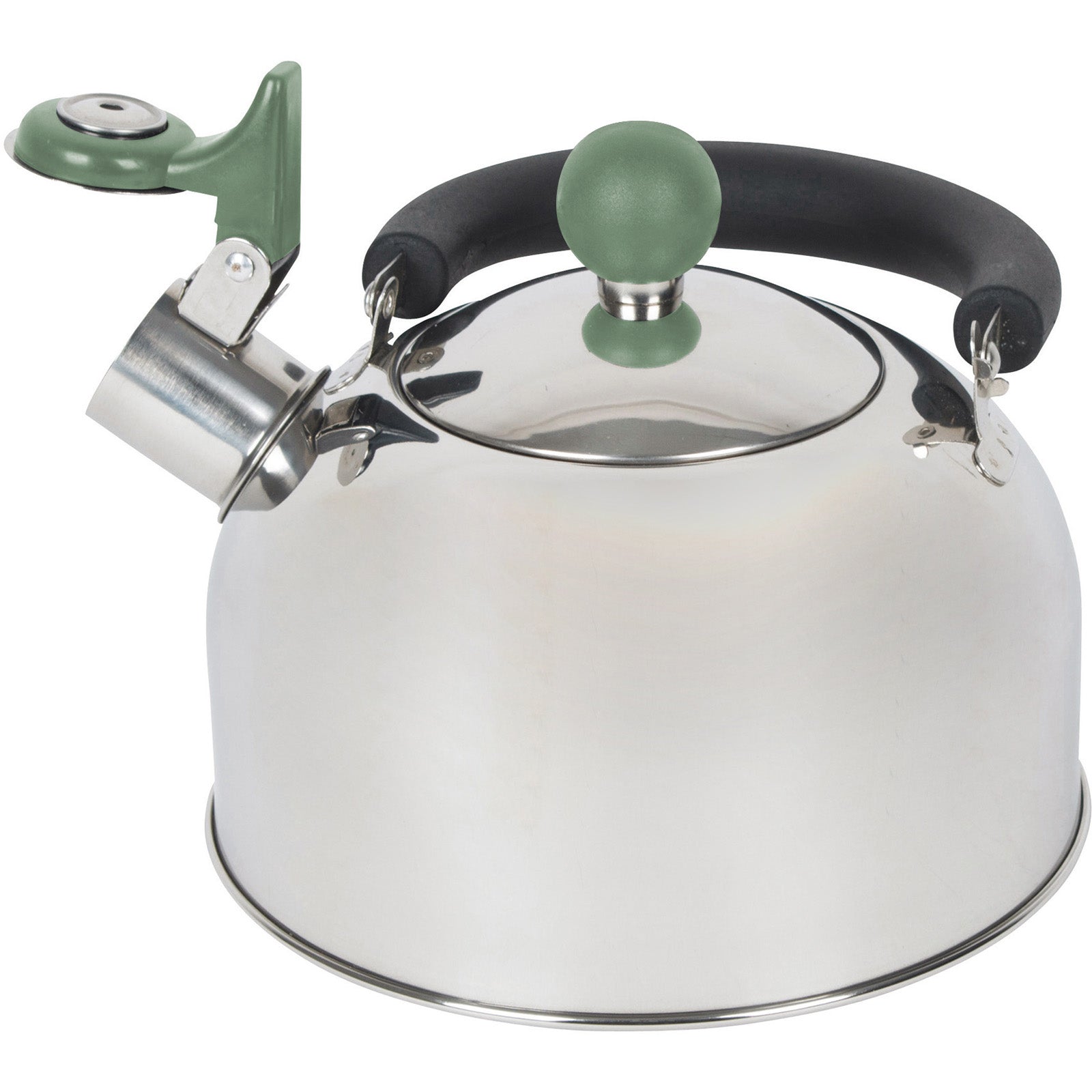 BO-CAMP Camping Kettle Trend 1 Whistling Kettle Tea Kettle Stainless Steel 1.2 L