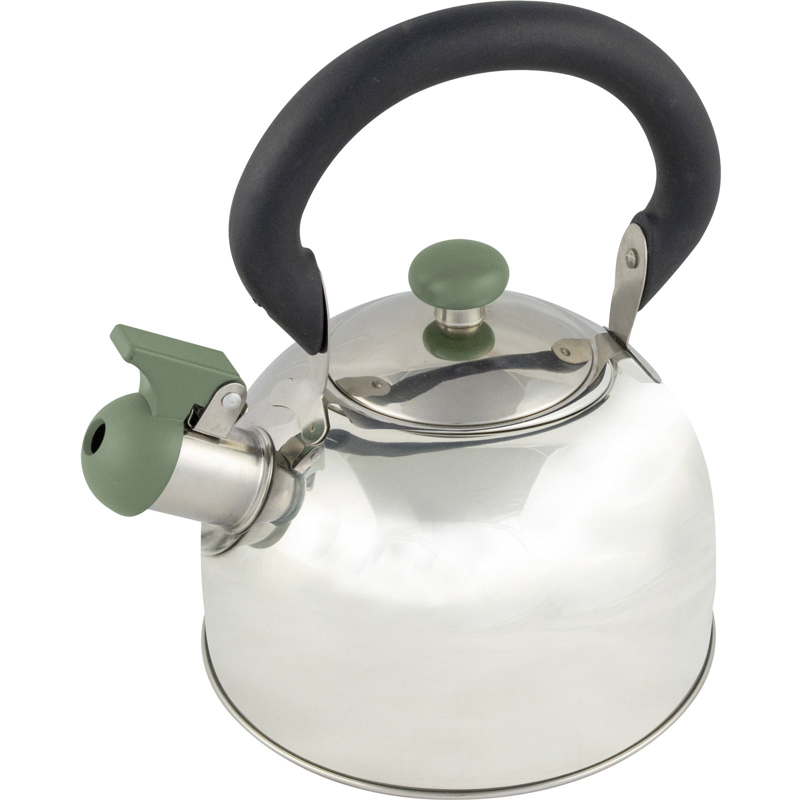 Bouilloire sifflante de camping BO-CAMP Trend 2 en acier inoxydable 2,5 L