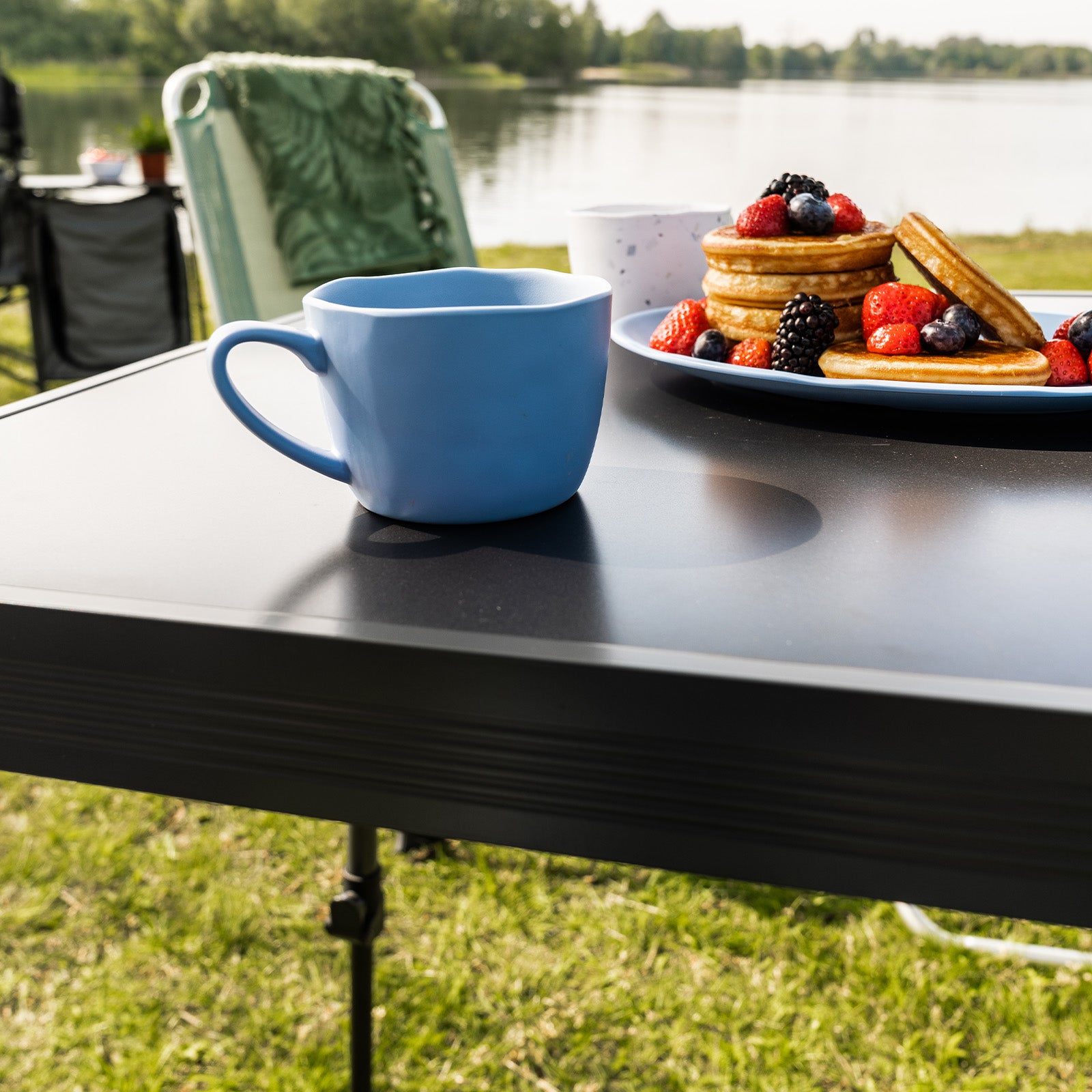 TRAVELLIFE Campingtisch Alba 80 Camping Klapptisch Falttisch Höhe Verstellbar