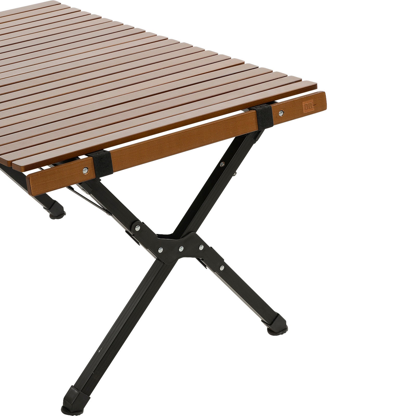TRAVELLIFE rolling table Iver camping table slatted camping folding table wood 90x60 cm