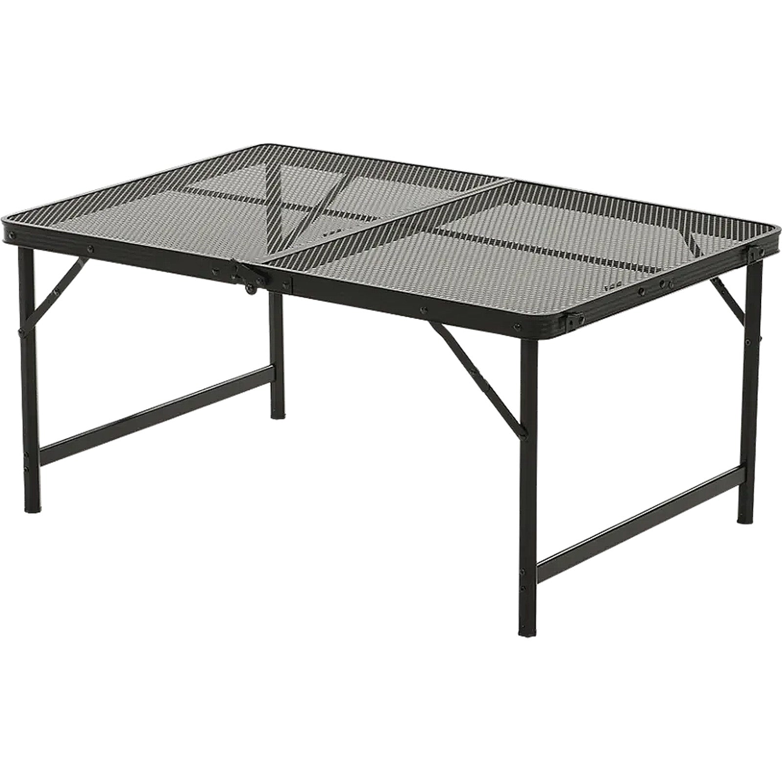 TRAVELLIFE Table de camping Greccio Mesh 90 – Table de camping pliable avec barbecue intégré, réglable en hauteur