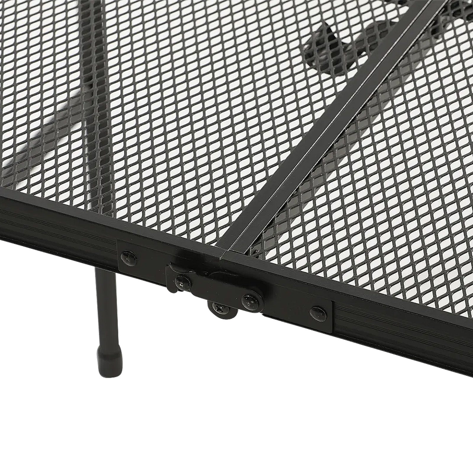 TRAVELLIFE Table de camping Greccio Mesh 90 – Table de camping pliable avec barbecue intégré, réglable en hauteur