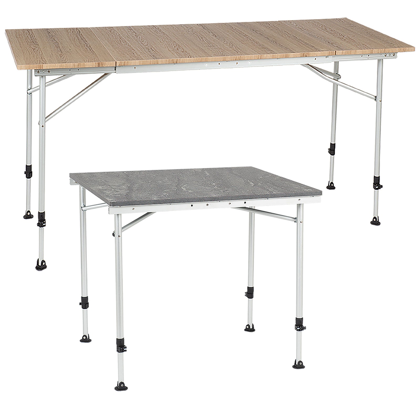 TRAVELLIFE Campingtisch Sorrento Camping Klapptisch Falttisch Verstellbar 140x70