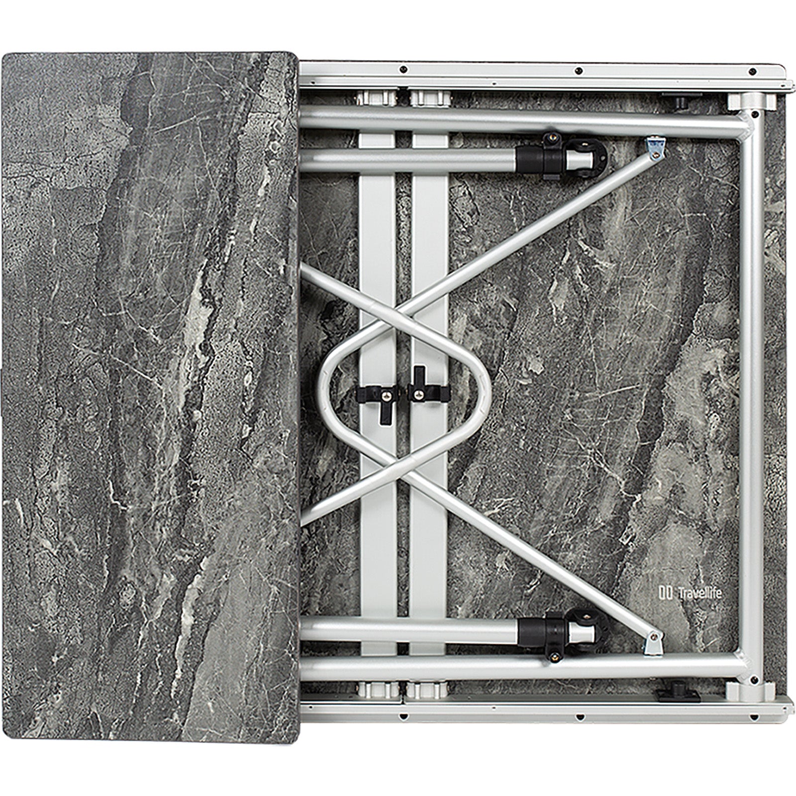 TRAVELLIFE Table de camping Sorrento Table pliante de camping Table pliante réglable 140x70