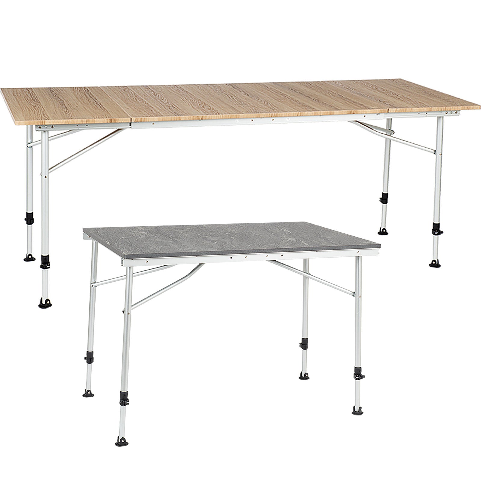 TRAVELLIFE Campingtisch Sorrento Camping Klapptisch Falttisch Verstellbar 180x70