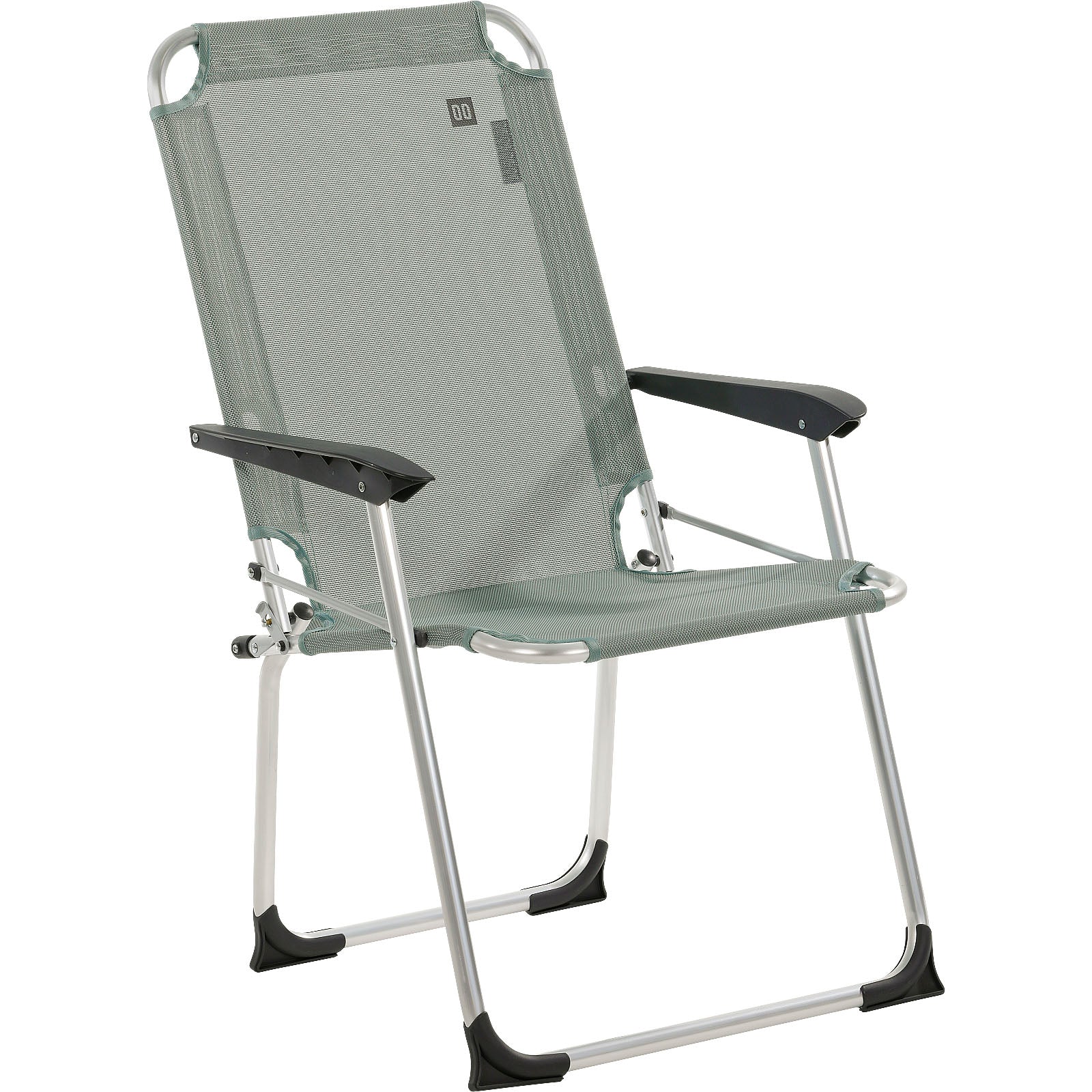 Chaise de camping pliante compacte Como de TRAVELLIFE, dossier haut en aluminium