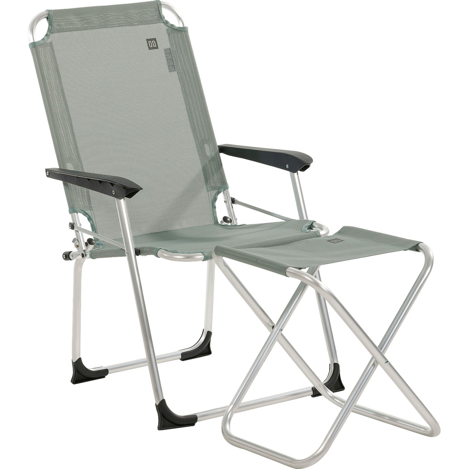 Chaise de camping pliante compacte Como de TRAVELLIFE, dossier haut en aluminium