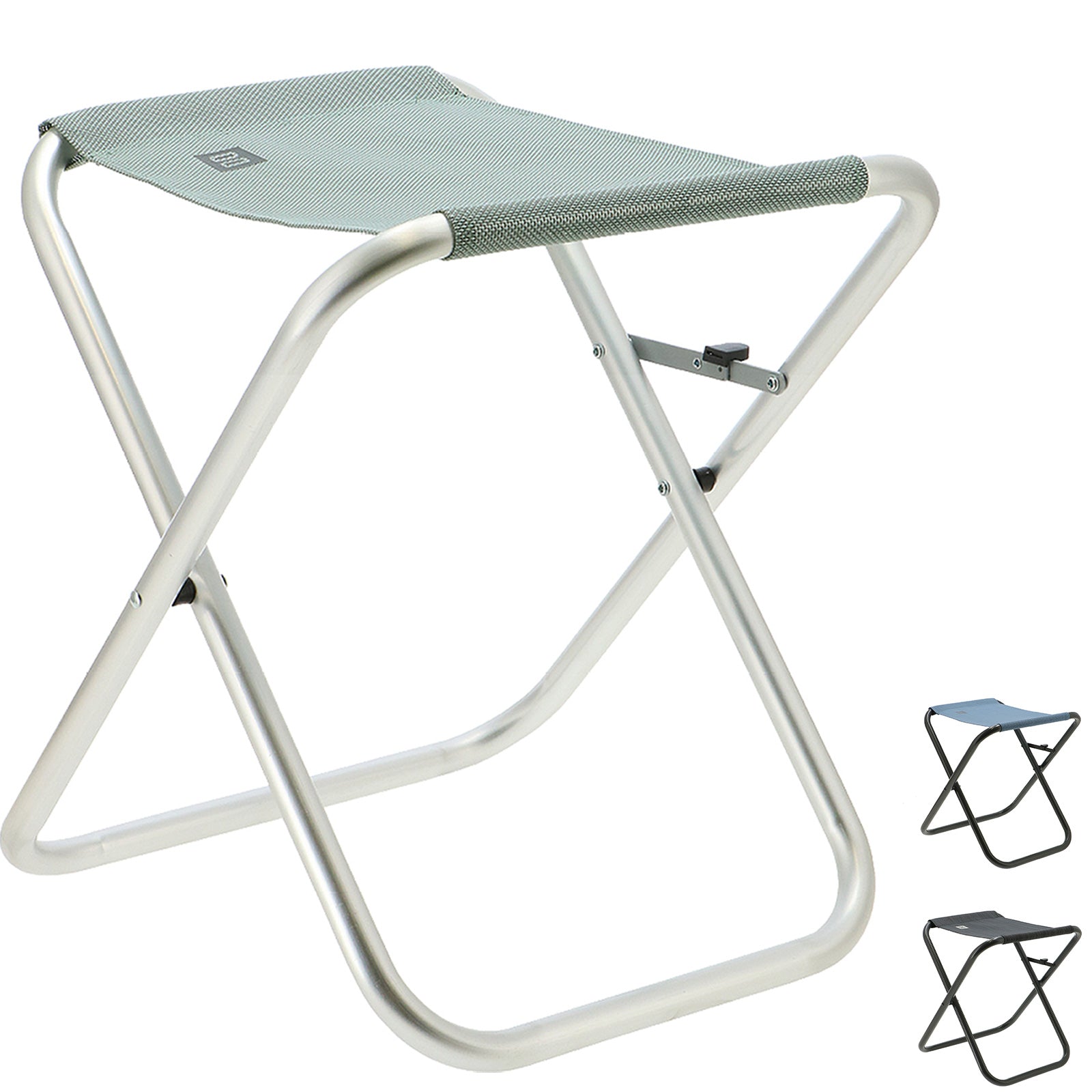 TRAVELLIFE Mini Falthocker Como Campinghocker Angel Hocker Faltbar Alu 100 kg