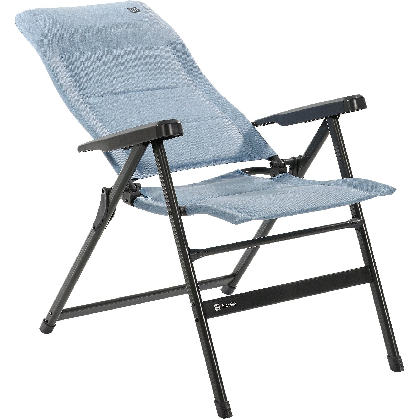 TRAVELLIFE Campingstuhl Lago Comfort Liege Stuhl Klappstuhl Verstellbar 120 kg