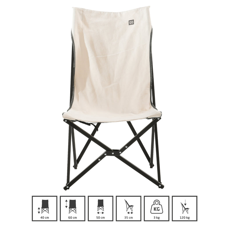 Chaise pliante de camping TRAVELLIFE Butterfly Chair Rune en toile de coton