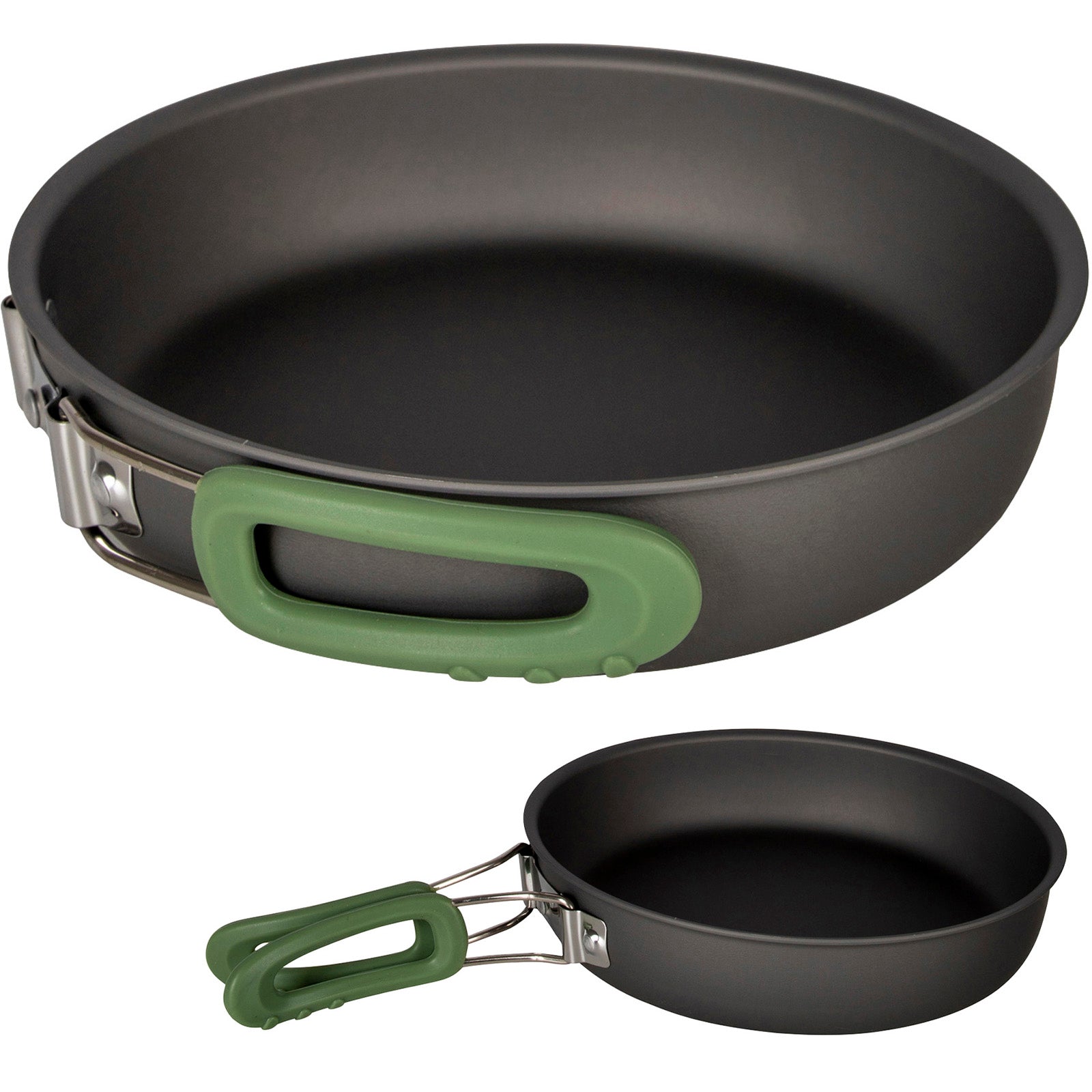 BO-CAMP Camping Cooking Set Explorer 3-piece Camping Utensils Pot Pan Stackable Aluminium