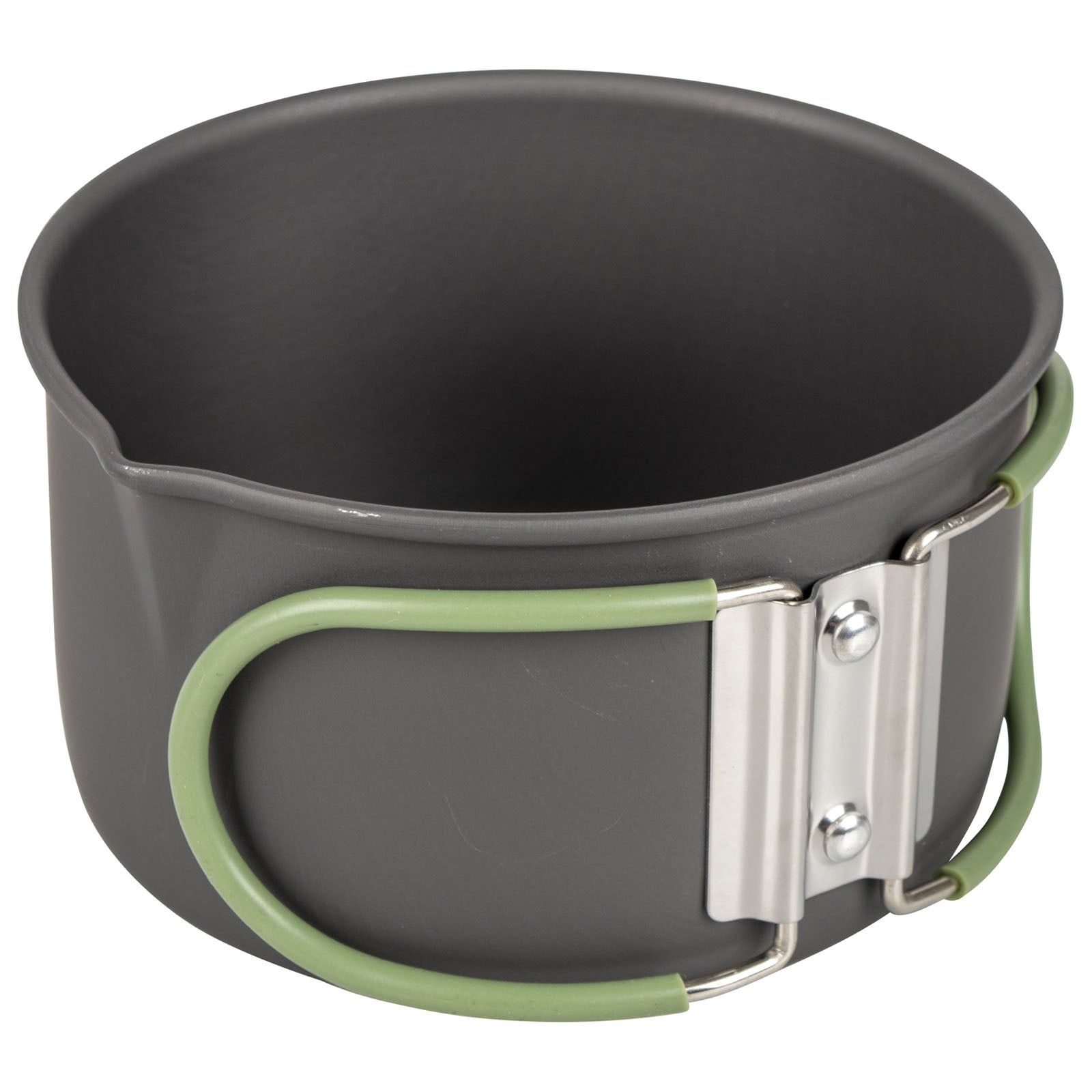 BO-CAMP aluminum cooking set 4-piece camping cooking utensils pot non-stick pan stackable