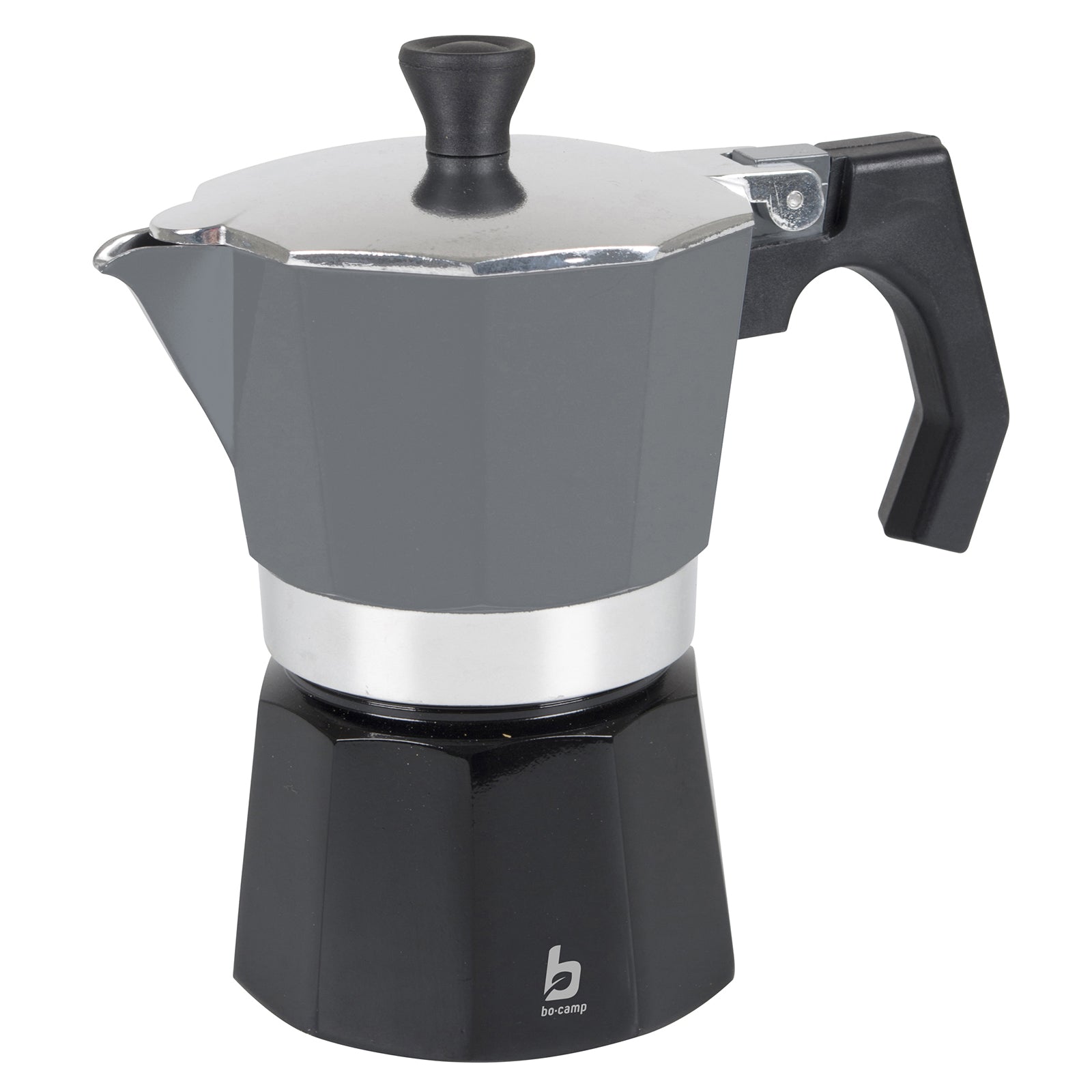 BO-CAMP Espressokocher Percolator - Kaffee Kocher Espresso Kanne Alu 2-6 Tassen