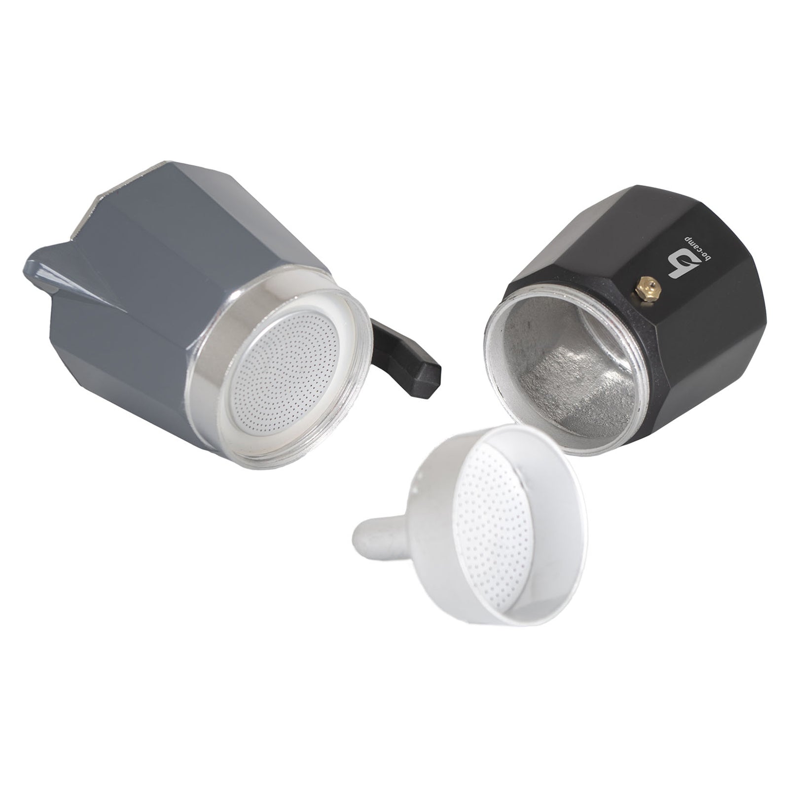 BO-CAMP Espressokocher Percolator - Kaffee Kocher Espresso Kanne Alu 2-6 Tassen