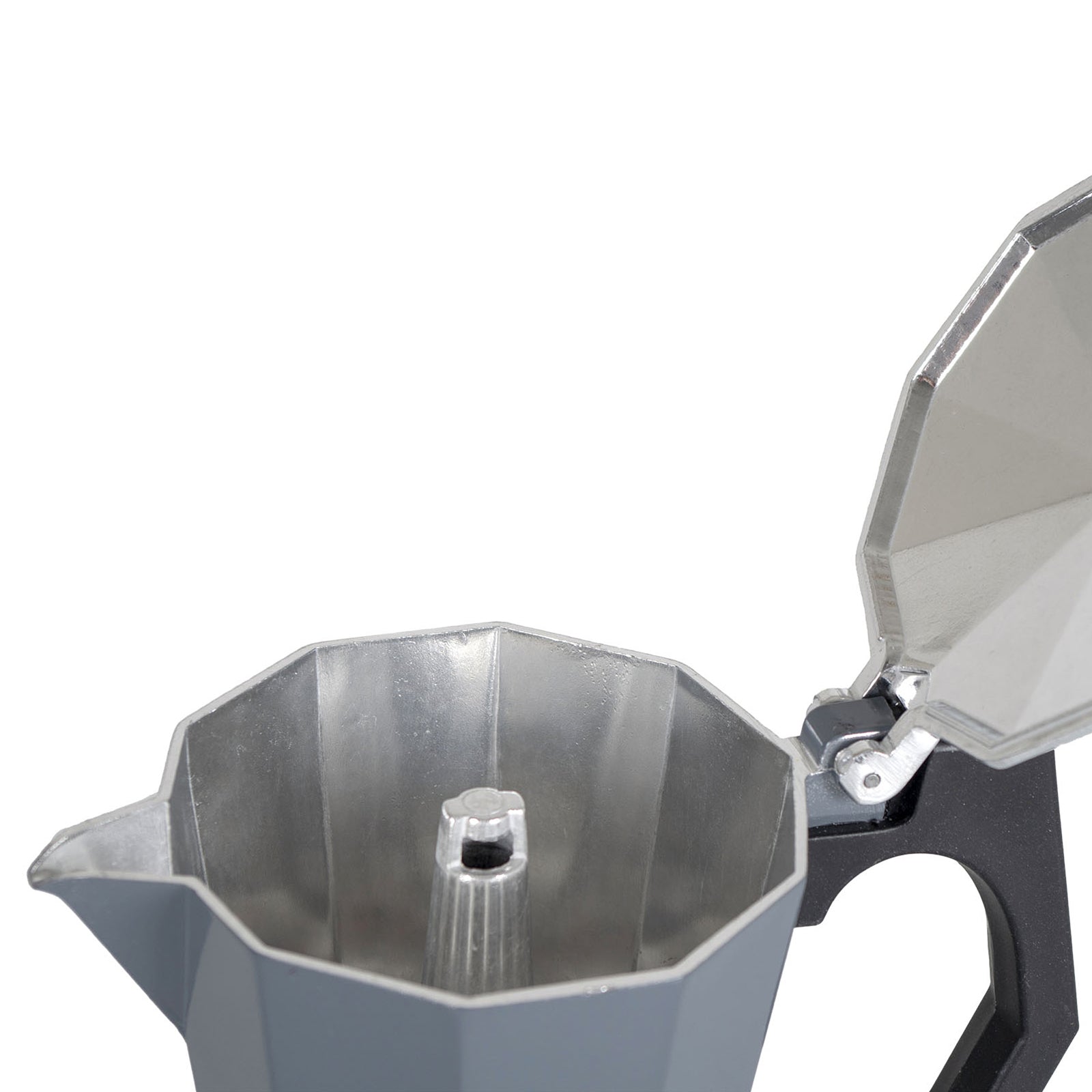 BO-CAMP Espressokocher Percolator - Kaffee Kocher Espresso Kanne Alu 2-6 Tassen
