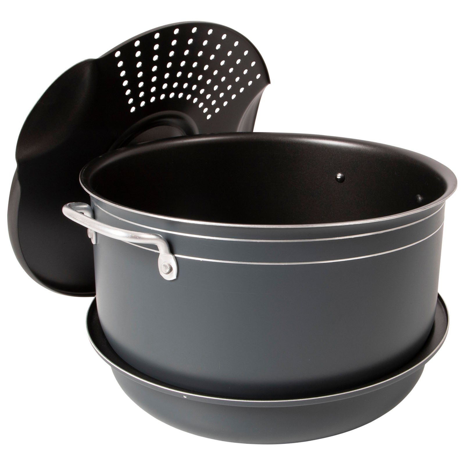 BO-CAMP Kookset voor op de camping, aluminium, trekking, 7-delige set met pannen en potten