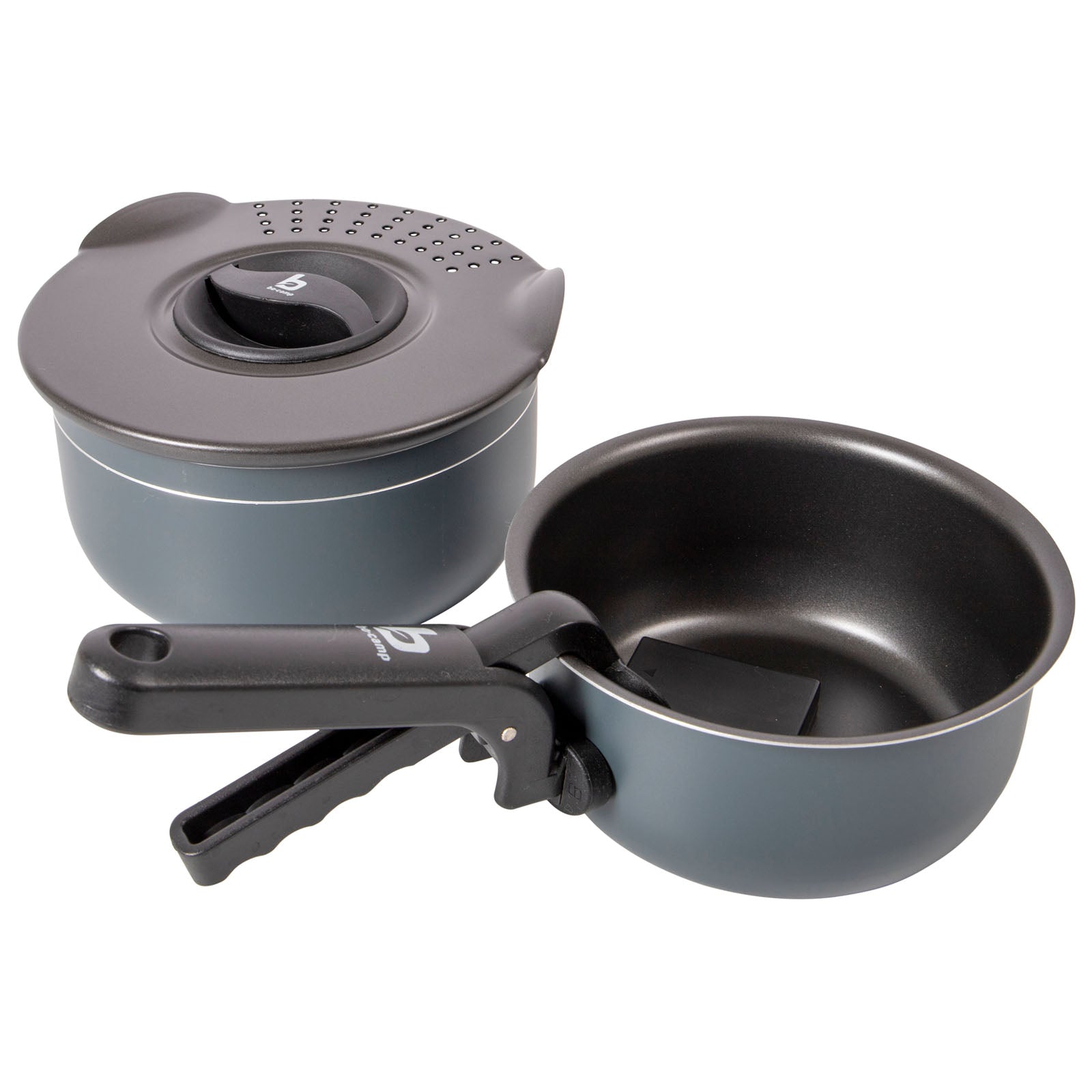 BO-CAMP Cooking Set Trekking Aluminum Camping Cookware Aluminum Pot Pan 5-piece