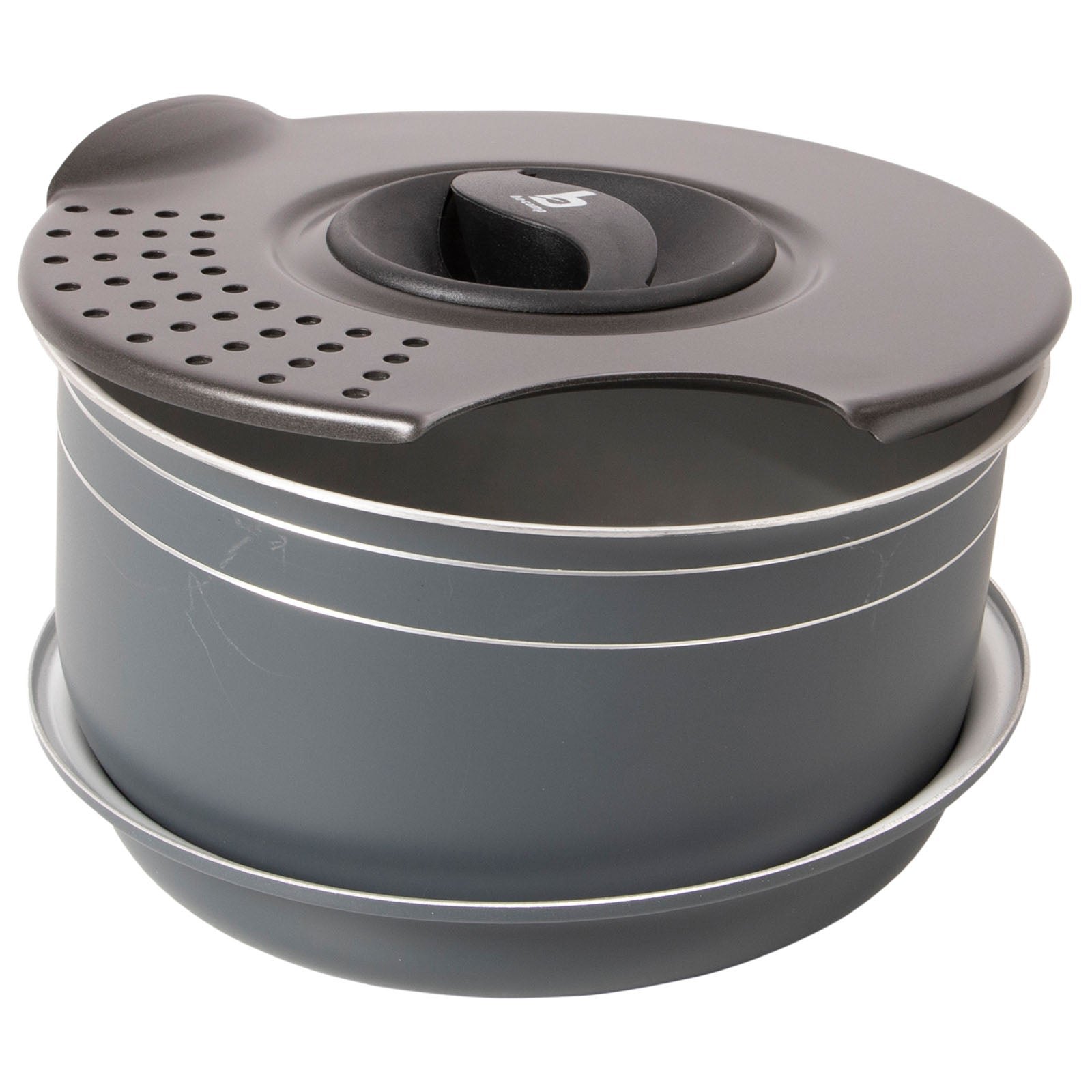 BO-CAMP Ceramic Cooking Set 7-piece Aluminum Camping Cookware Pot Non-stick Pan