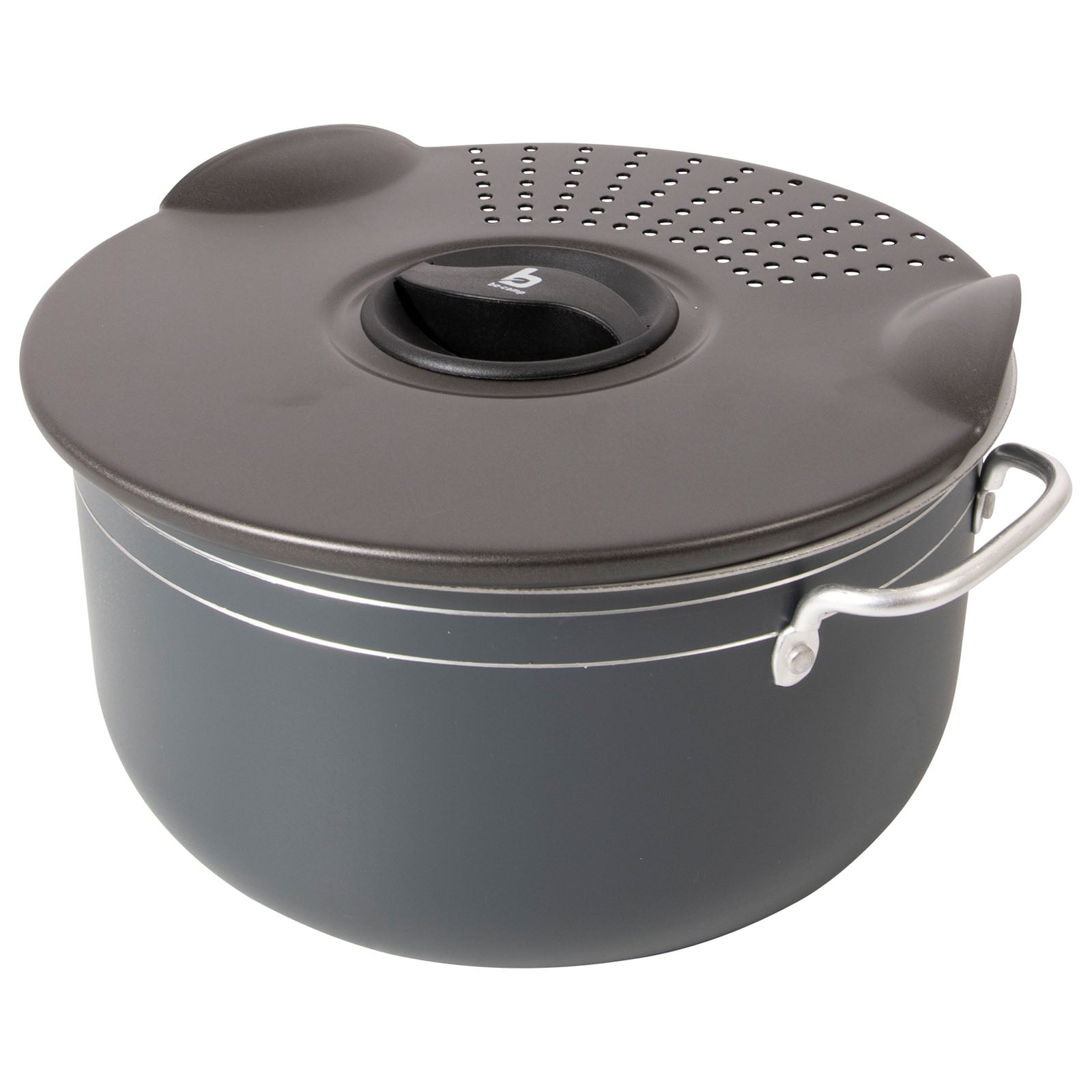 Ensemble de cuisine en céramique BO-CAMP 5 pièces Batterie de cuisine de camping en aluminium Marmite Poêle antiadhésive