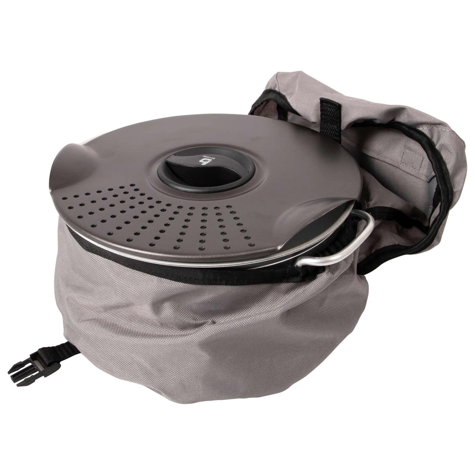 Ensemble de cuisine en céramique BO-CAMP 5 pièces Batterie de cuisine de camping en aluminium Marmite Poêle antiadhésive