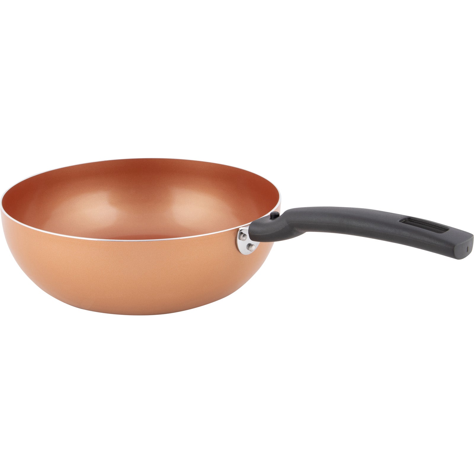 BO-CAMP Bratpfanne Keramik Beschichtung Tellefson Wok Pfanne Induktion Alu Ø26cm
