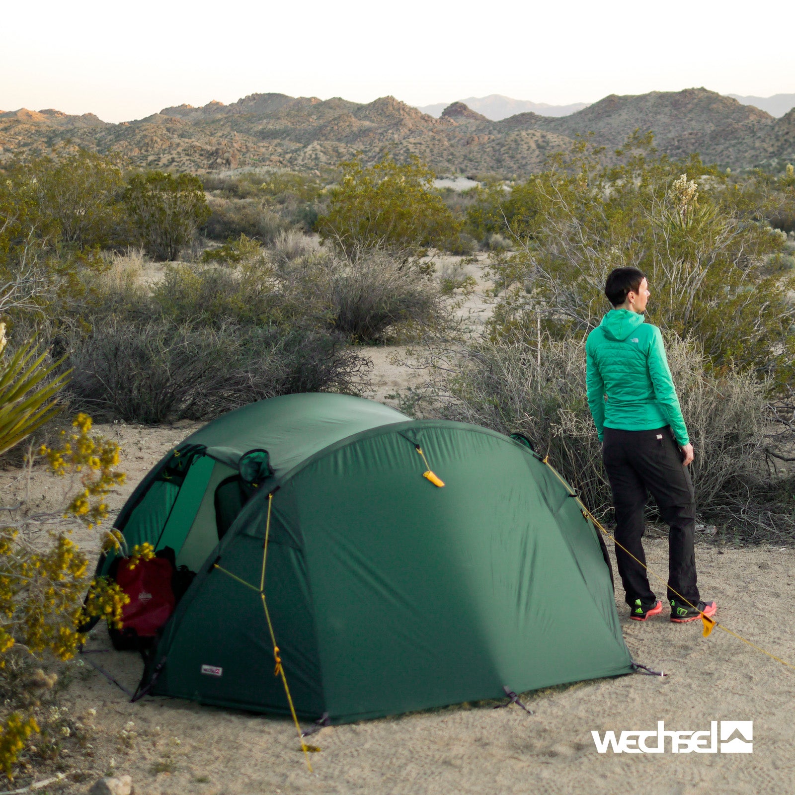 WECHSEL Trekkingzelt Pioneer 2 Personen Tunnel Camping Fahrrad Biwak Zelt 2,1kg