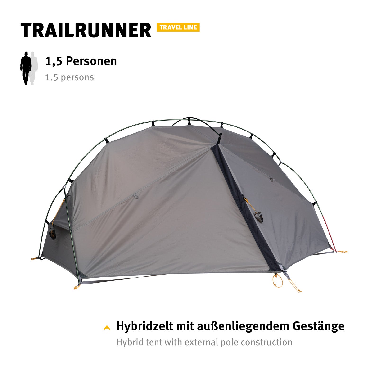WECHSEL Tente de randonnée Trailrunner 1-2 personnes Tente de camping et de vélo Bivouac 2,18 kg