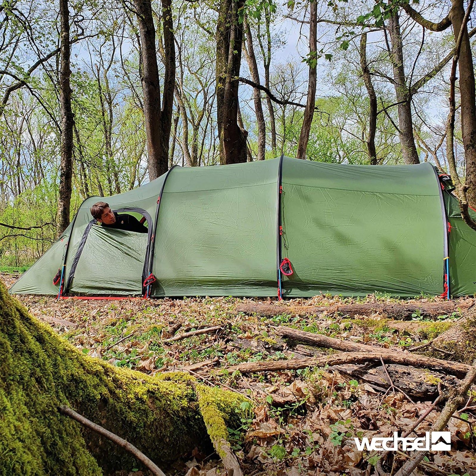 WECHSEL Trekkingzelt Endeavour 3-4 Personen Camping Motorrad Tunnel Zelt 5,4 kg
